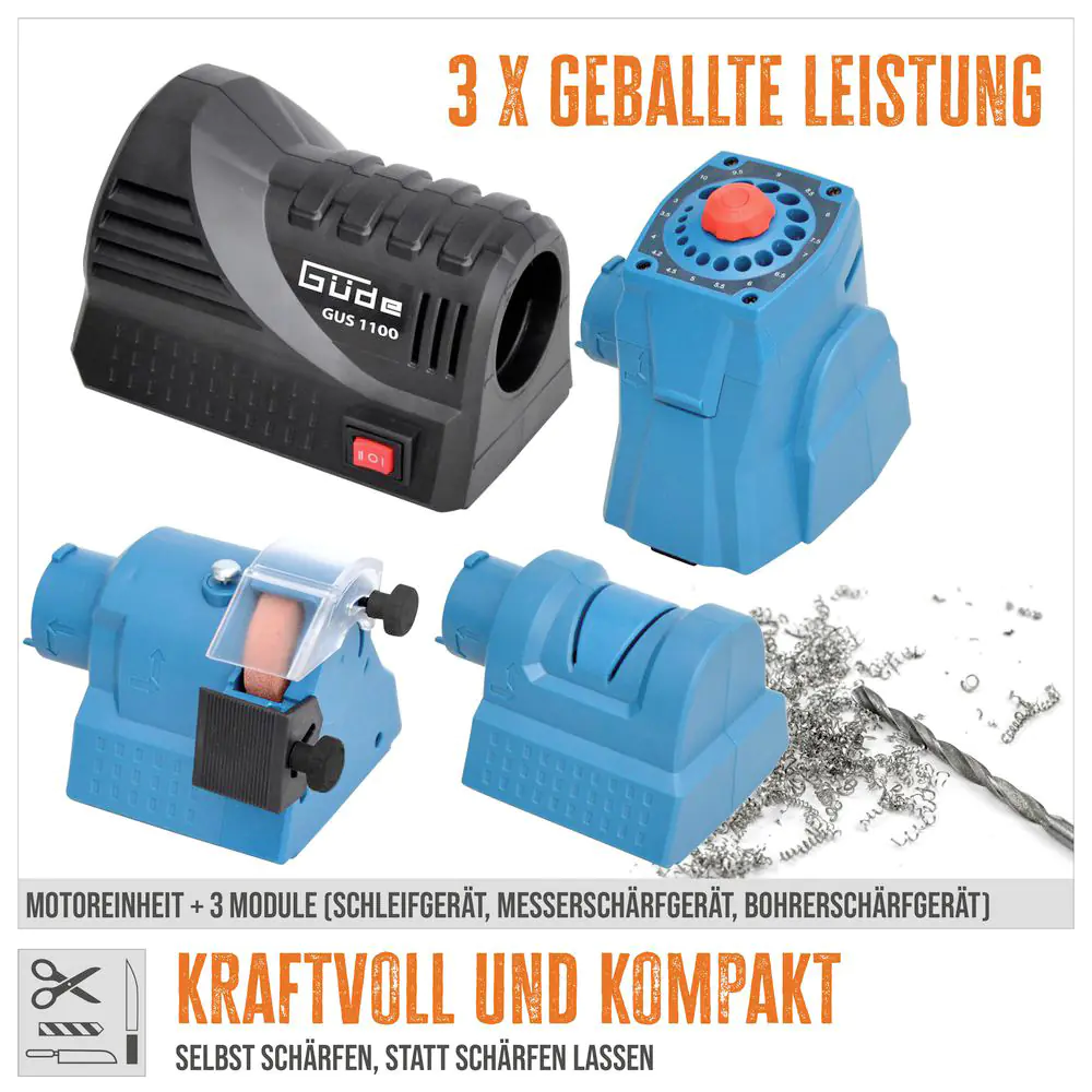 Güde Schärfstation 3 in 1 Schleifgerät Messerschärfgerät Bohrschärfgerät Güde Schärfstation 3 in 1 Schleifgerät Messerschärfgerät Bohrschärfgerät