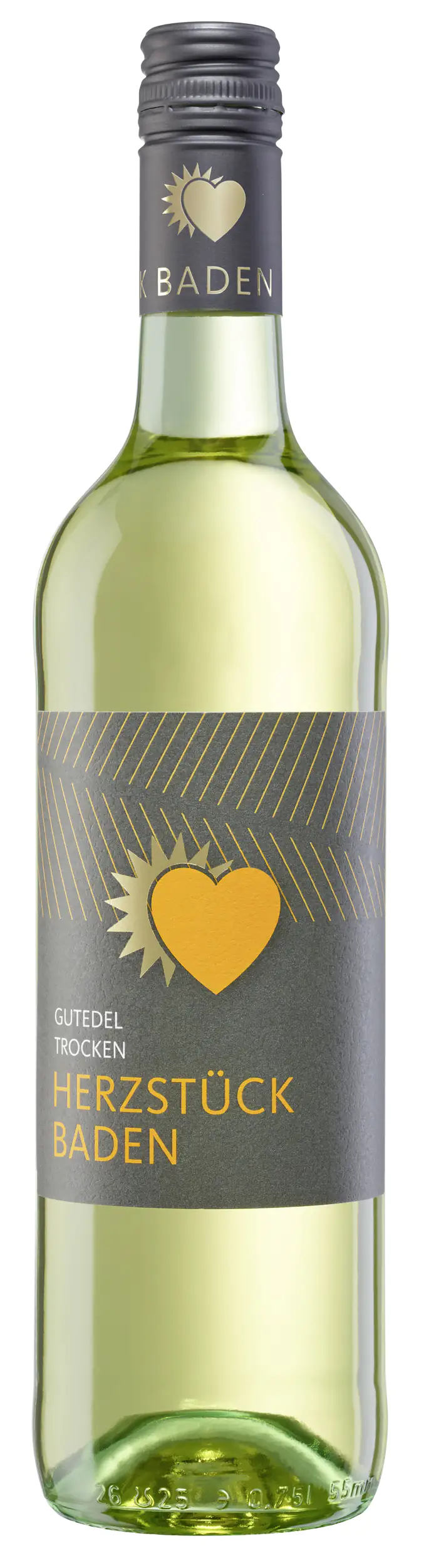 Herzstück Baden Weißwein Gutedel QW trocken 0,75 l