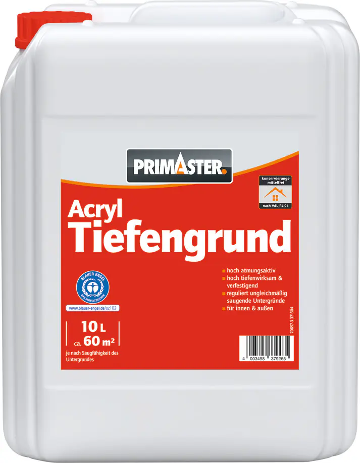Primaster Acryl Tiefengrund 10 L farblos