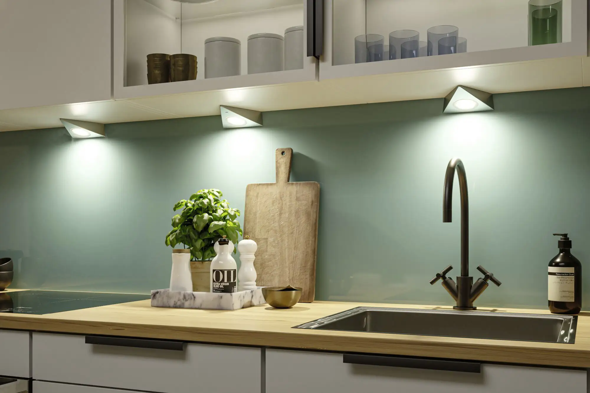 Paulmann LED Unterbauleuchte Trias eisen gebürstet warmweiß 3 er Set Paulmann LED Unterbauleuchte Trias eisen gebürstet warmweiß 3 er Set