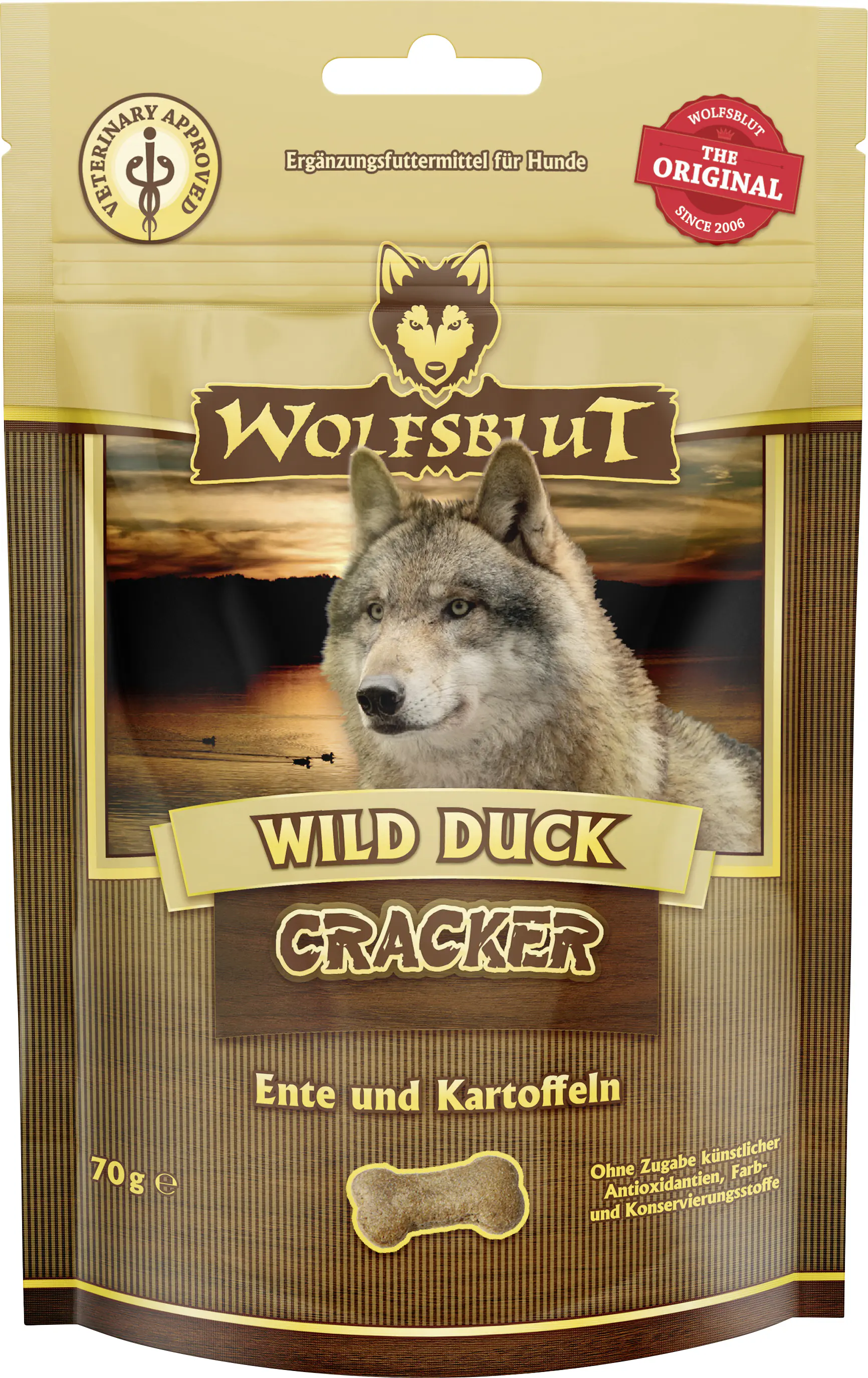 Wolfsblut Hundeleckerli Cracker 70 g Ente 