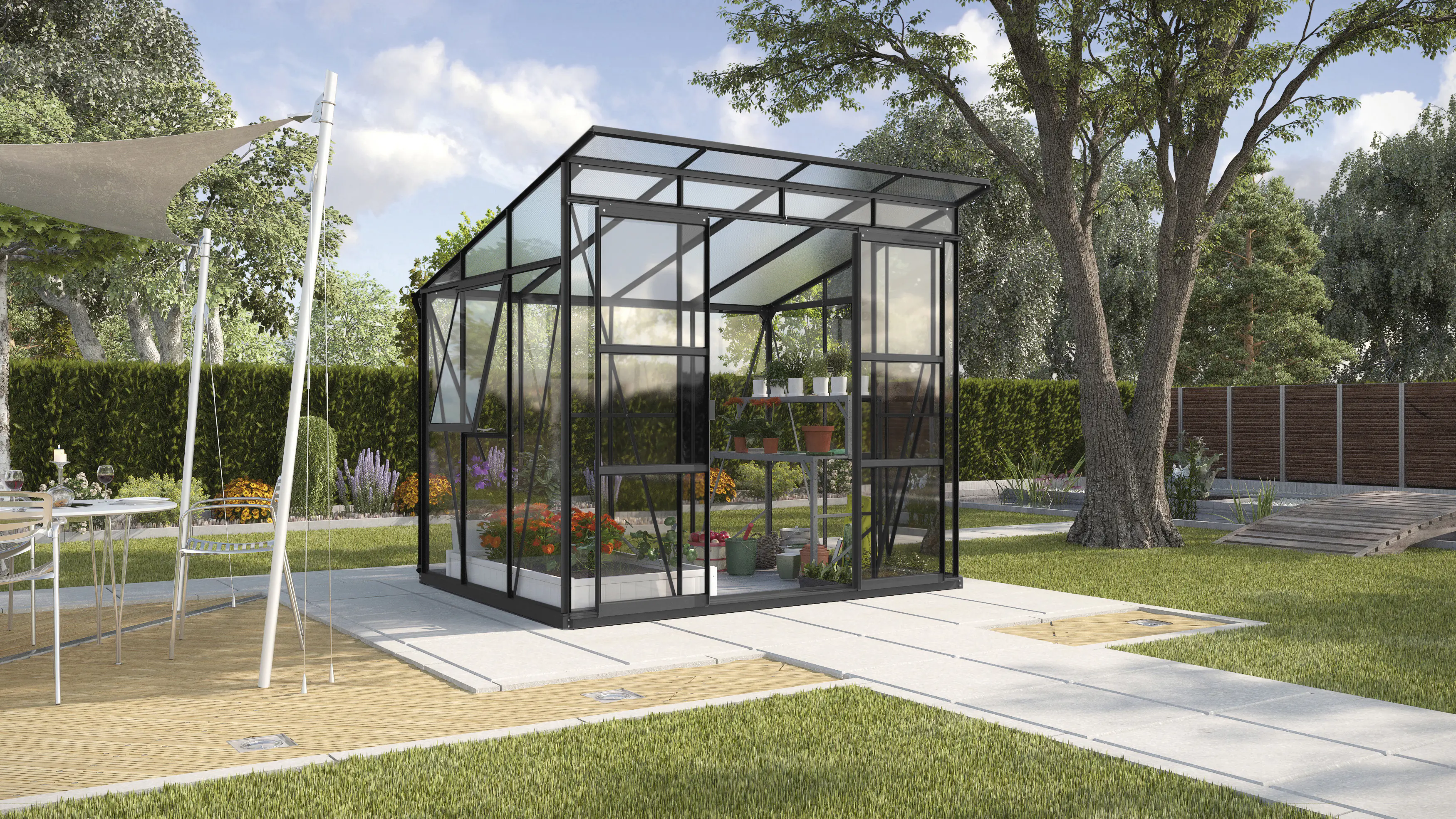 Vitavia Gewächshaus Freya 5900 254 x 192 cm 3 mm Sicherheitsglas