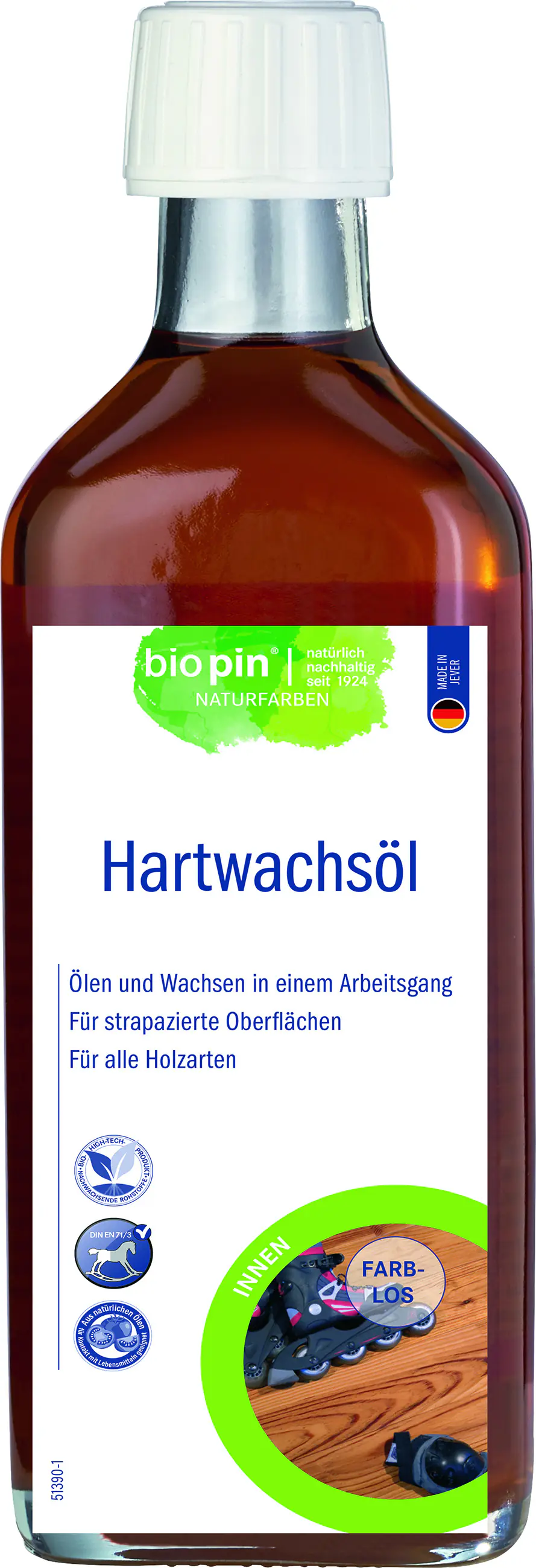 Biopin Hartwachsöl 250 ml farblos Biopin Hartwachsöl 250 ml farblos
