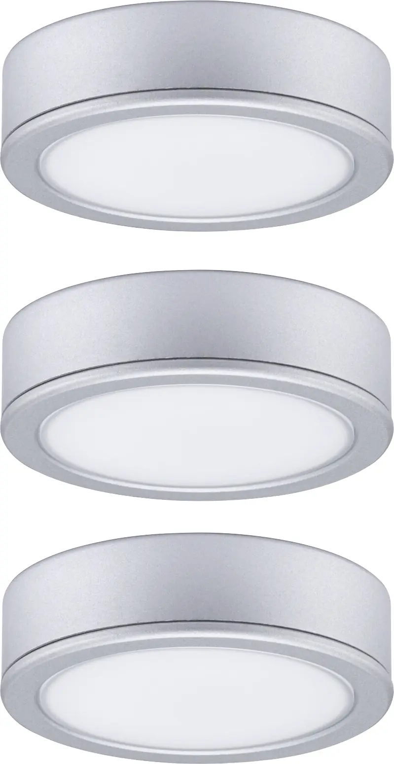 Paulmann LED Unterbauleuchte Pukk chrom matt Ø 6,5 cm TW 3er Set