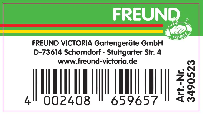 Freund Victoria Reichsformsense 65 cm, geschmiedet