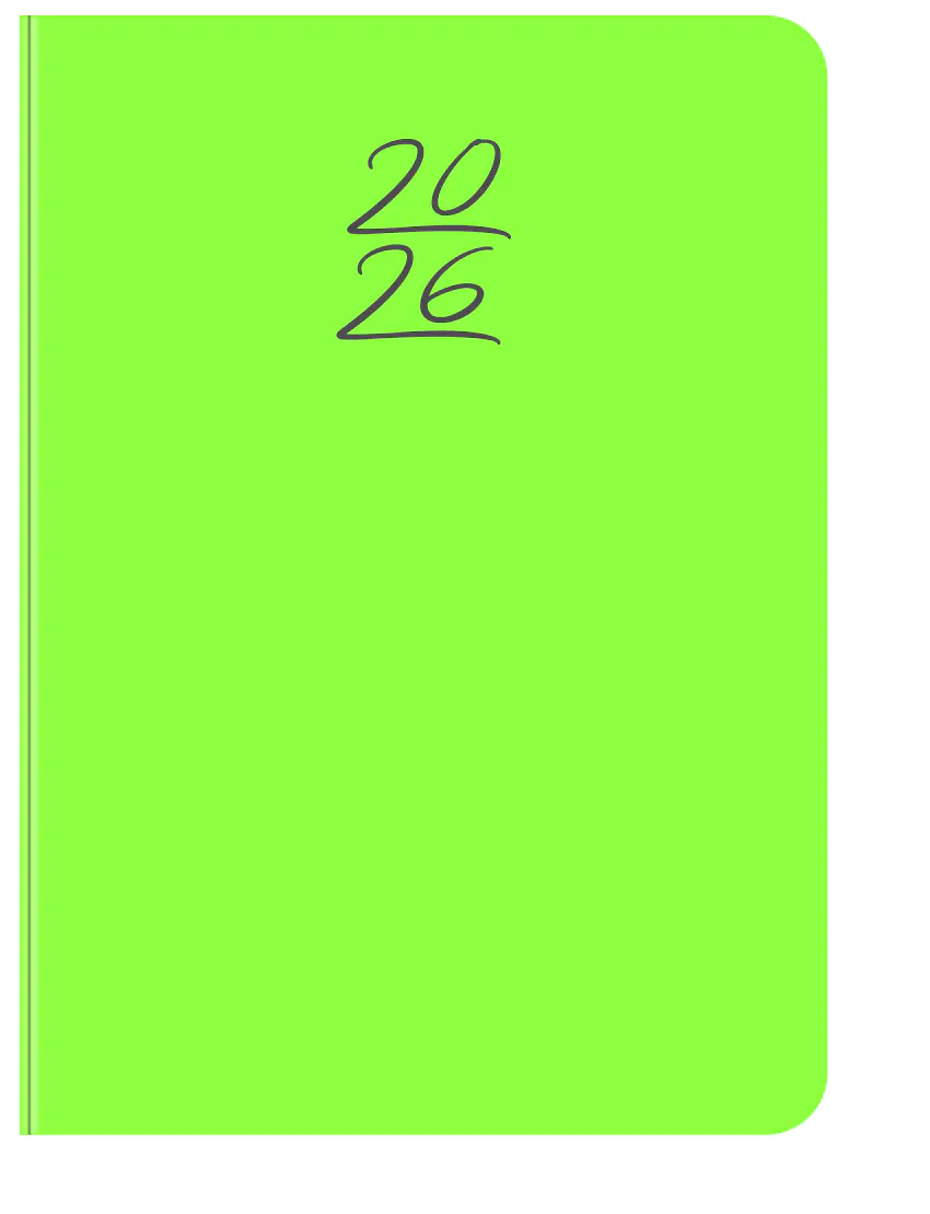 Buchkalender Wochentimer grün 2026