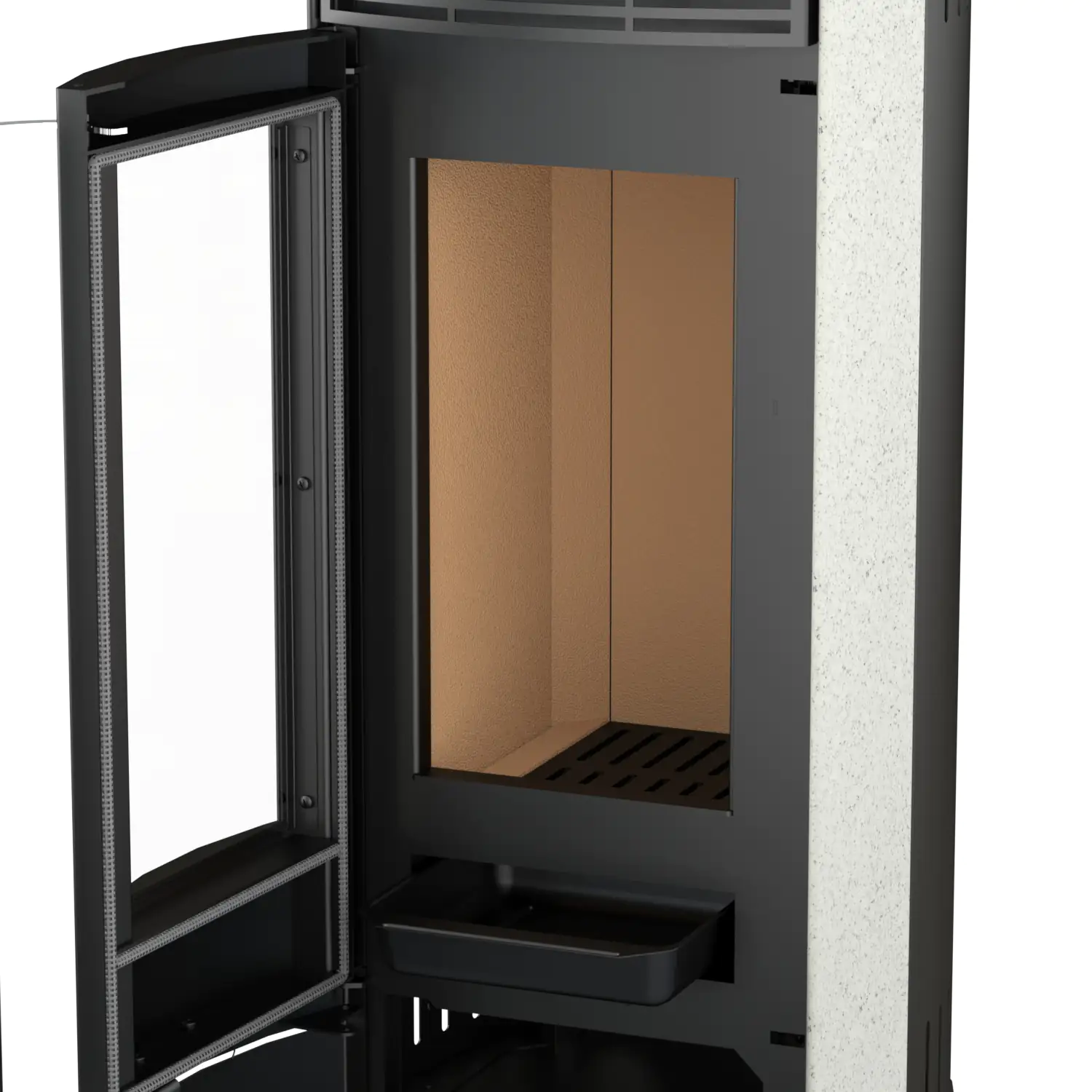 Thermia Kaminofen Alpha Limestone schwarz 6 kW