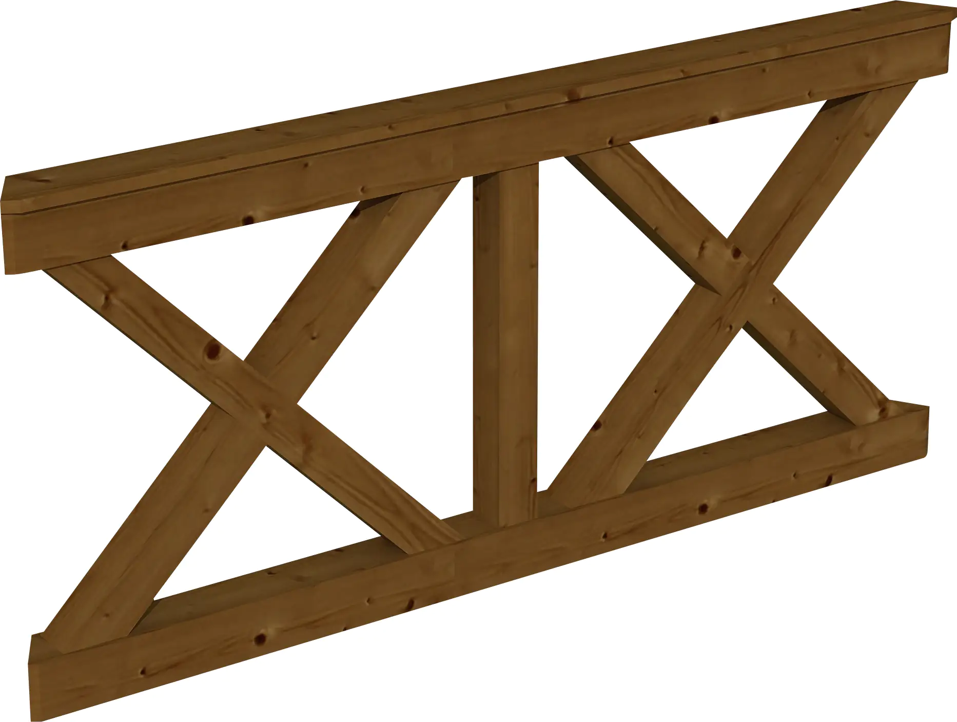 SKAN HOLZ Brüstung Andreaskreuz 180 x 84 cm Douglasie