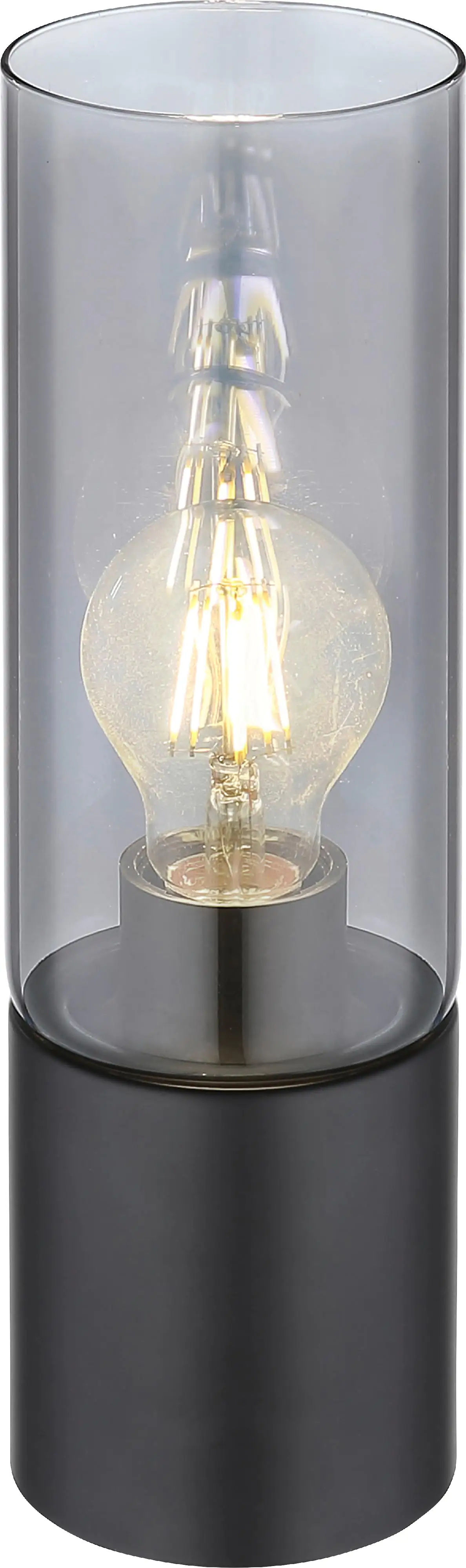 Globo Tischleuchte Annika schwarz 30 x 9 cm dimmbar