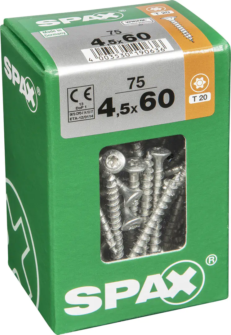 Spax Universalschrauben 4.5 x 60 mm TX 20 - 75 Stk.