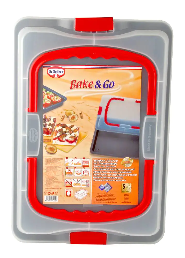 Dr. Oetker Backblech Back&Go mit Haube 29 x 42 cm