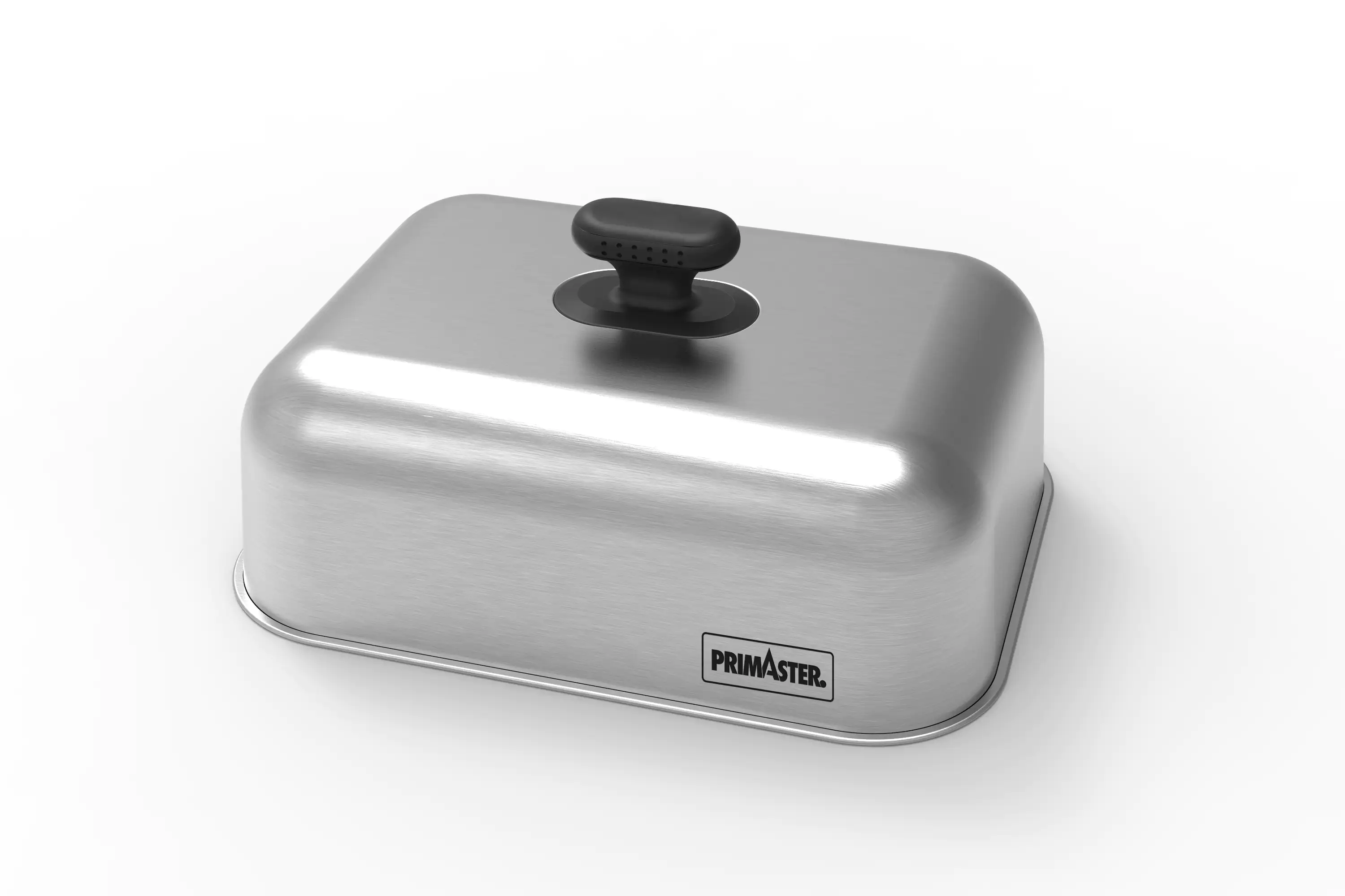 Primaster Schmelzglocke Burgerglocke Edelstahl 30,5 x 23,5 cm