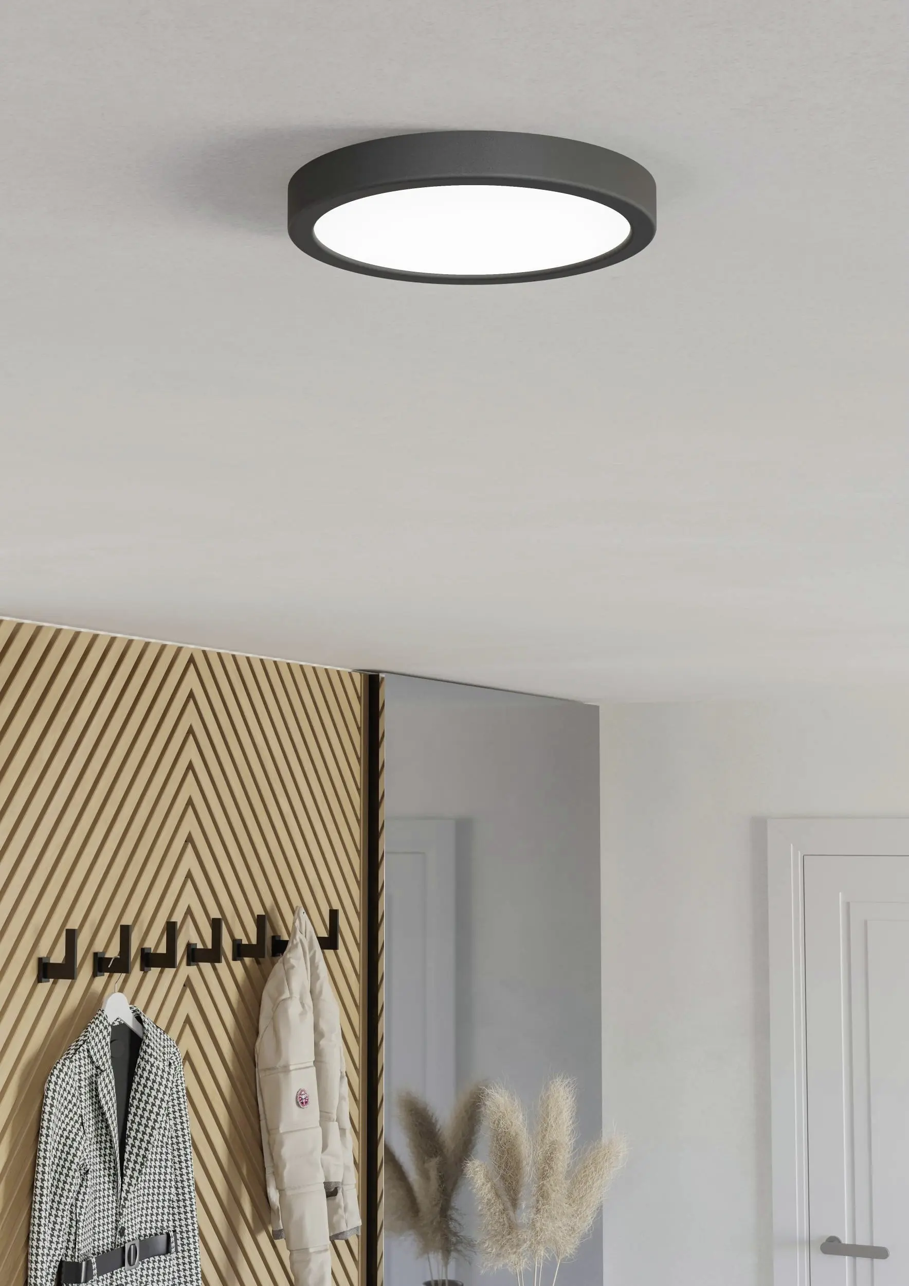 Eglo LED Deckenleuchte Fueva 6-Z schwarz Ø 21 x 3 cm RGB dimmbar