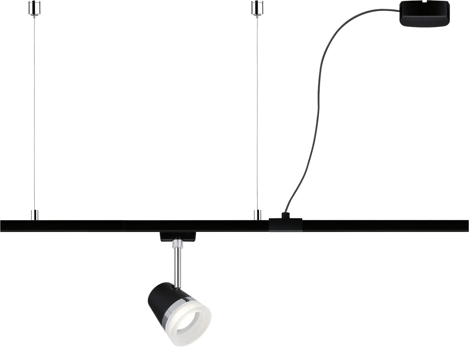 Paulmann URail Kabeleinspeisung schwarz matt 2m max. 1.000 W Paulmann URail Kabeleinspeisung schwarz matt 2m max. 1.000 W