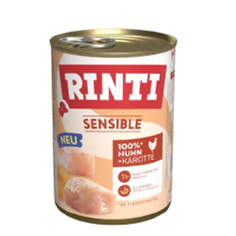 Rinti Hundenassfutter Sensible Huhn & Karotte 800 g