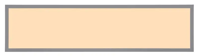 Globo Deckenleuchte Doro 80 x 20 cm silber warmweiß