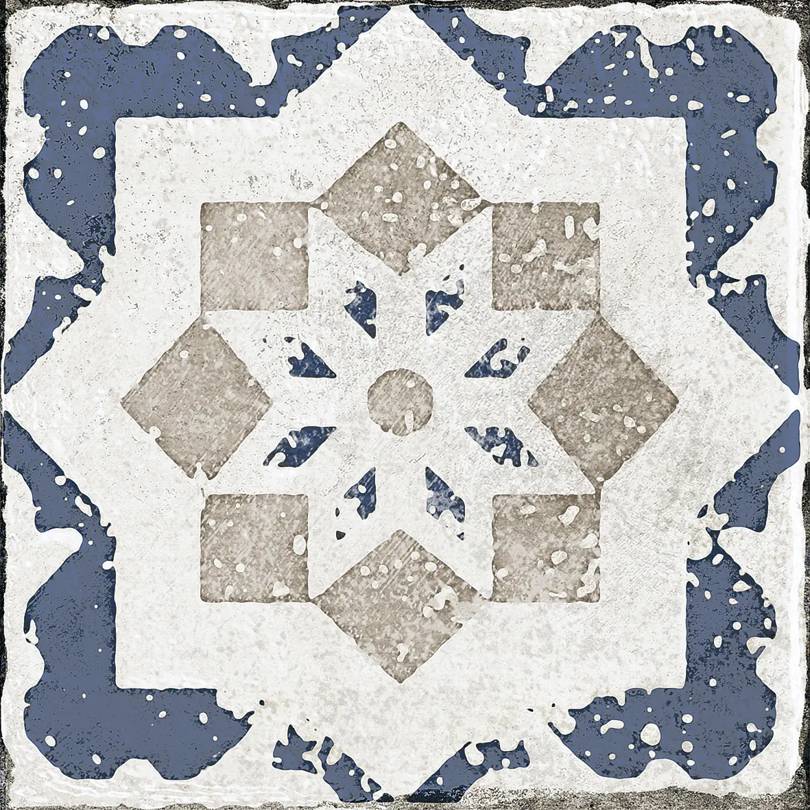 Bodenfliese Feinsteinzeug Marrakesh 20 x 20 cm blau-beige Bodenfliese Feinsteinzeug Marrakesh 20 x 20 cm blau-beige