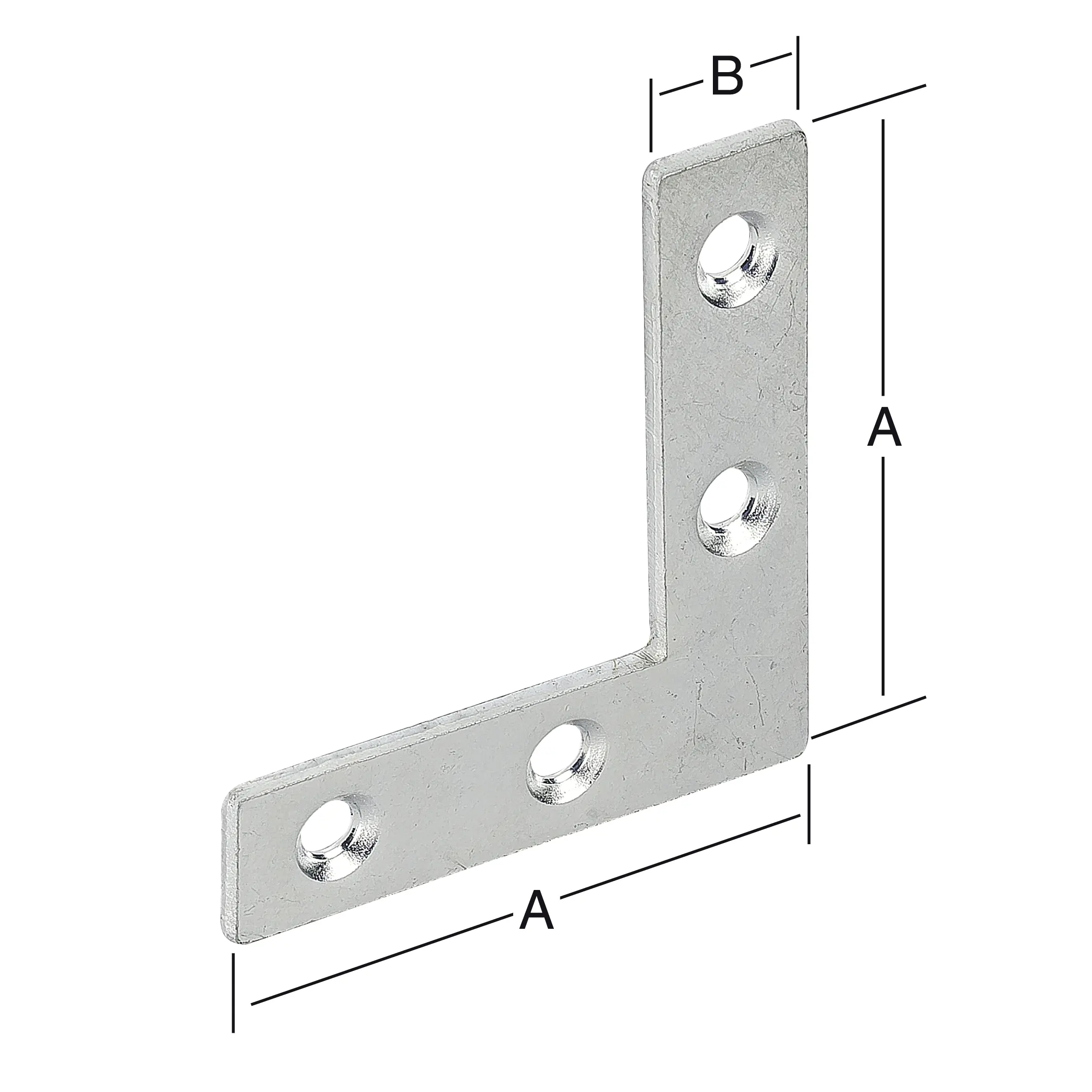 Vormann Möbel-Flachwinkel verzinkt 75 x 12 mm
