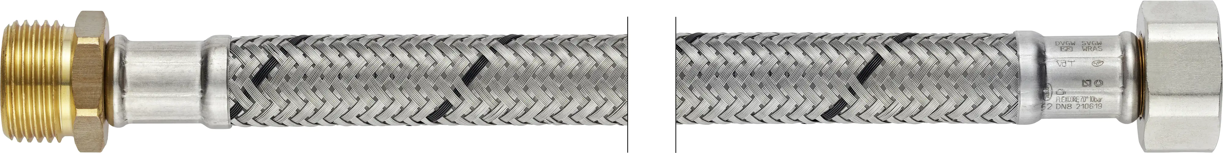 Flexo Anschlussschlauch IG 9,53 mm (3/8") x Aussengewinde 9,53 mm (3/8"), DN8, 10 cm