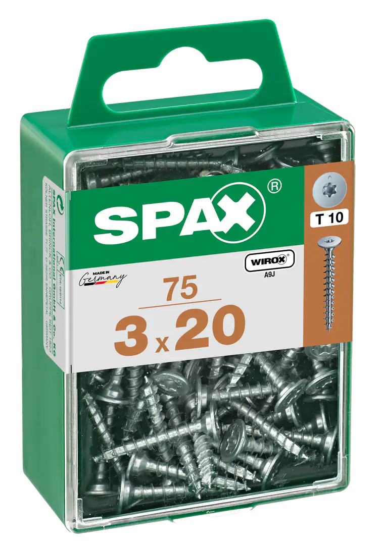 Spax Möbelbauschrauben 3.0 x 20 mm TX 10 - 75 Stk.