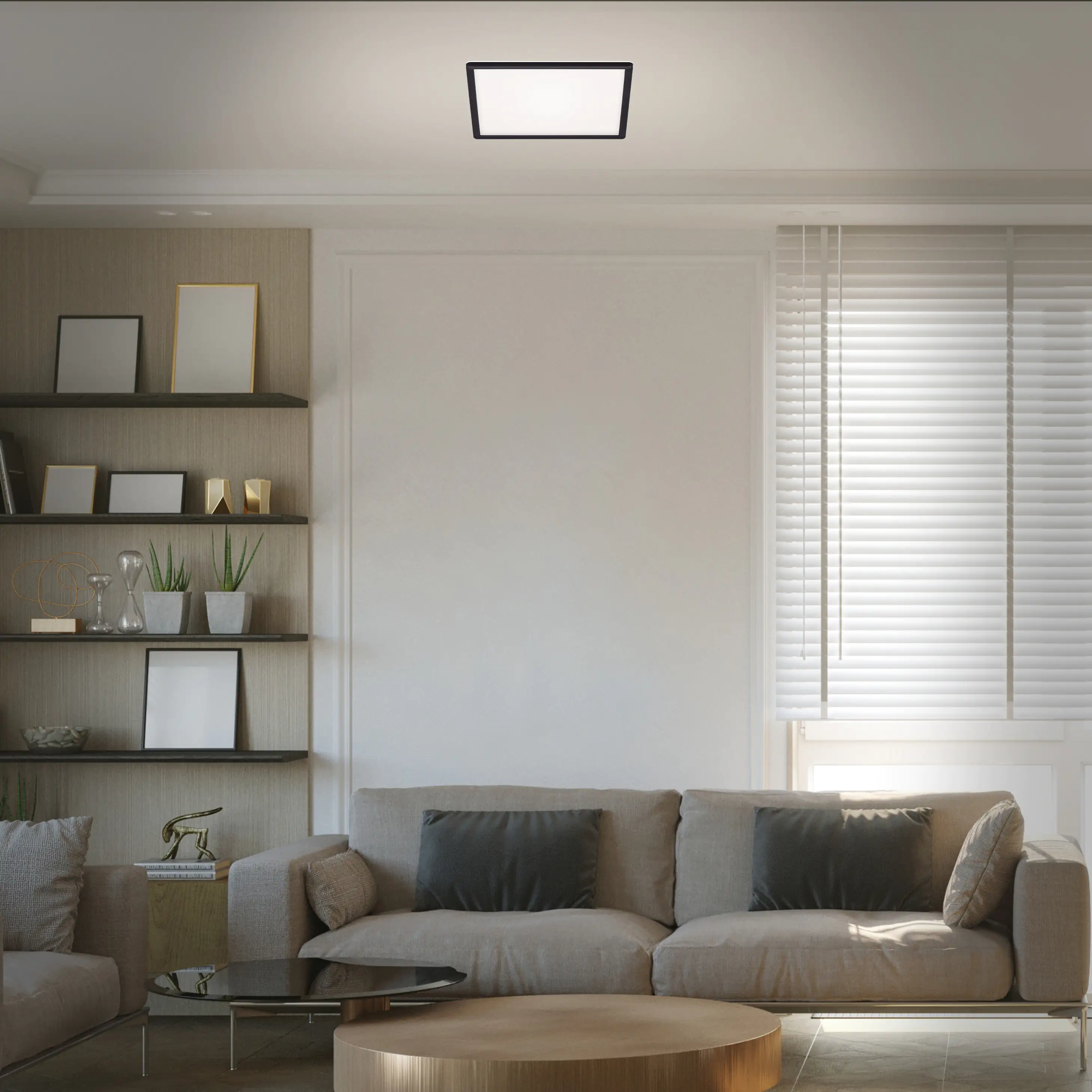 Di-Ka ultraflaches LED Panel Slim 29,3 x 29,3 cm schwarz mit Backlight Di-Ka ultraflaches LED Panel Slim 29,3 x 29,3 cm schwarz mit Backlight