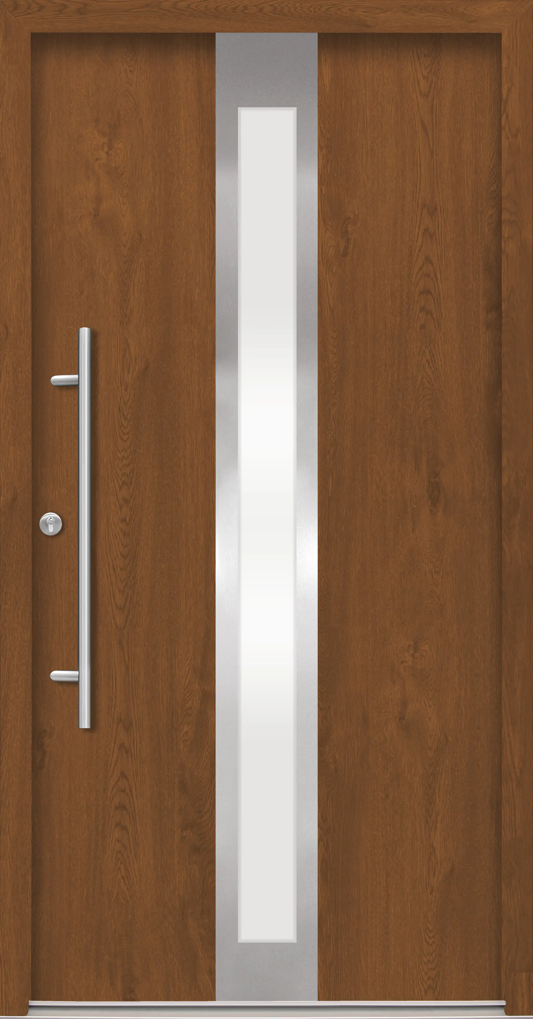 Splendoor Haustür Passivedoor Premium B01 Golden Oak DIN Links 110 x 210 cm