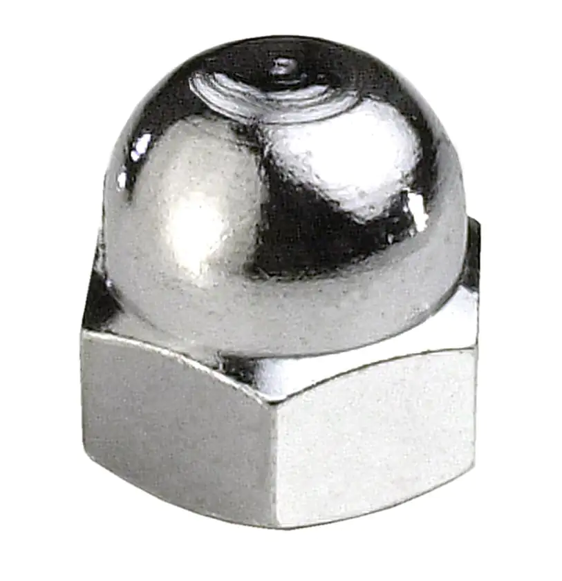 Hutmuttern M8 Messing - 6 Stk.