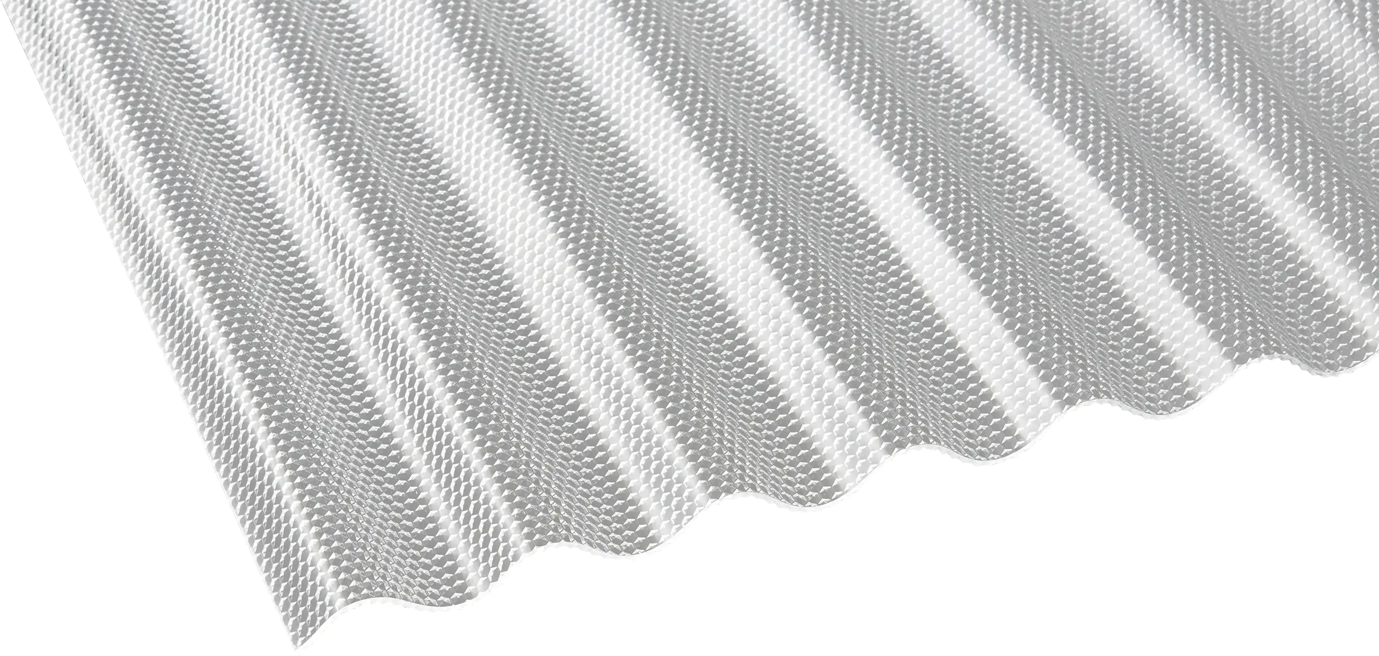 Gutta Polycarbonat-Wellplatte Wabe Sinus 76/18 200 x 104,5 cm 2,6 mm klar Gutta Polycarbonat-Wellplatte Wabe Sinus 76/18 200 x 104,5 cm 2,6 mm klar