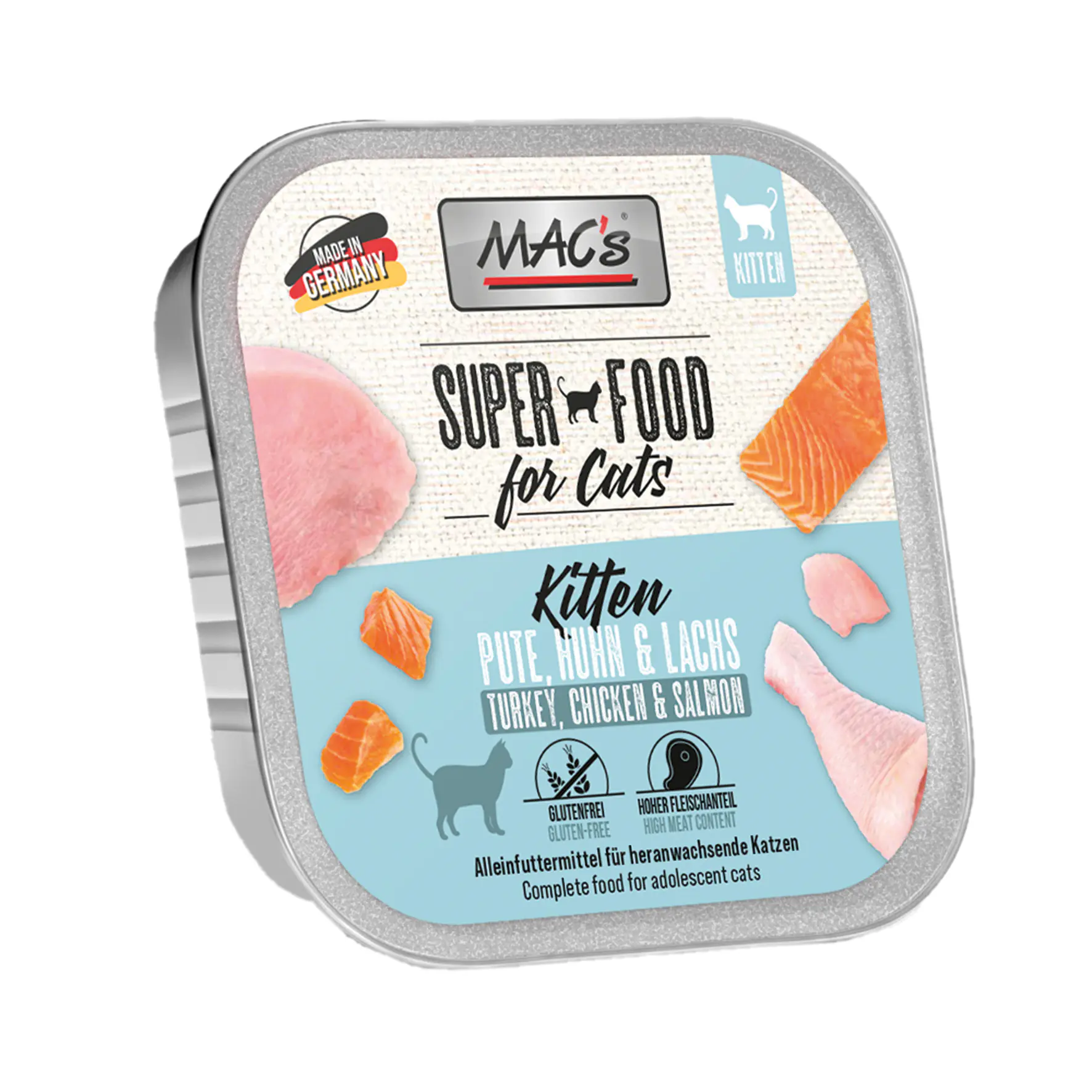 Macs Cat Kitten Pute Huhn & Lachs 100 g