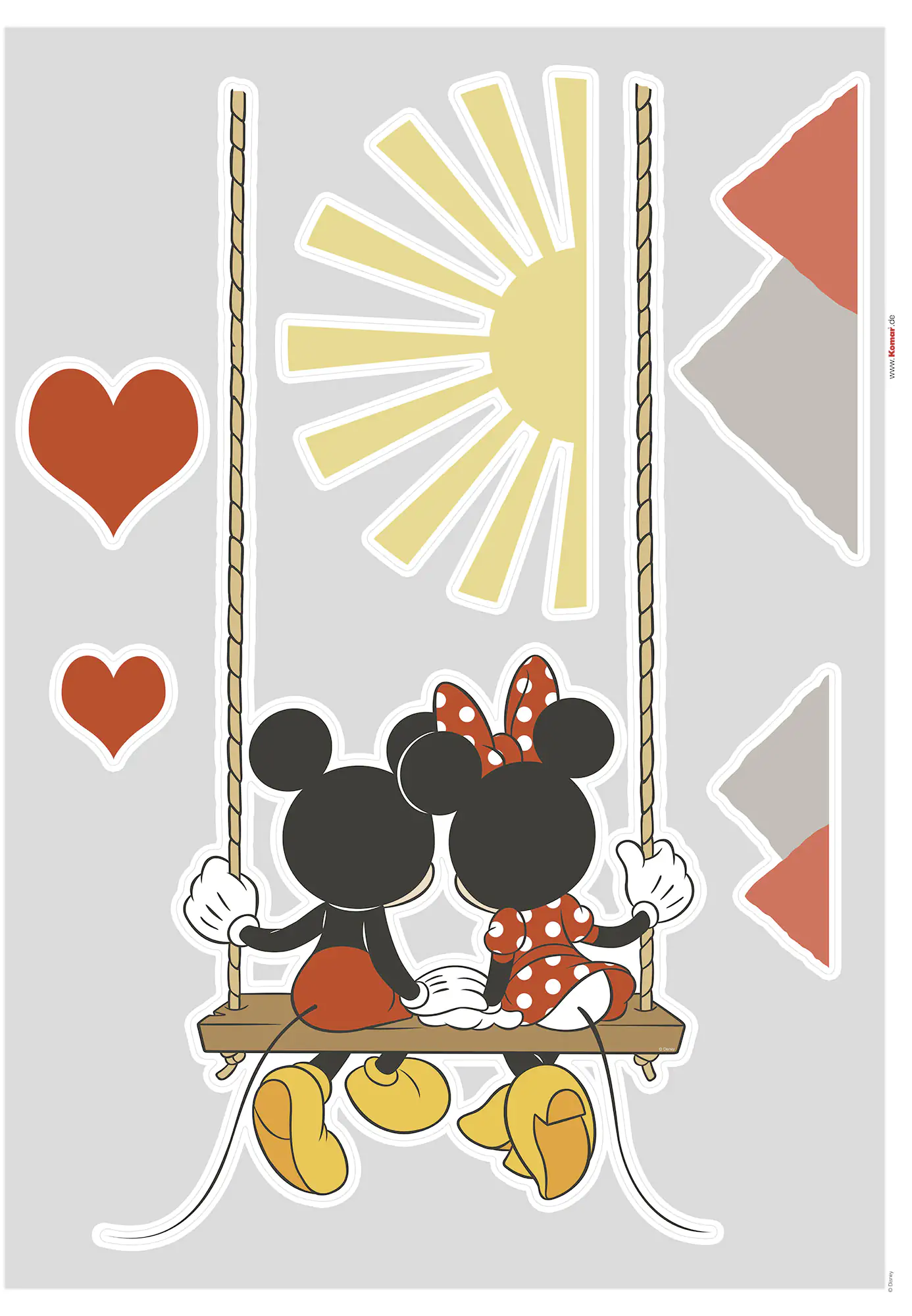 Komar Dekosticker Mickey Swing 50 x 70 cm Komar Dekosticker Mickey Swing 50 x 70 cm