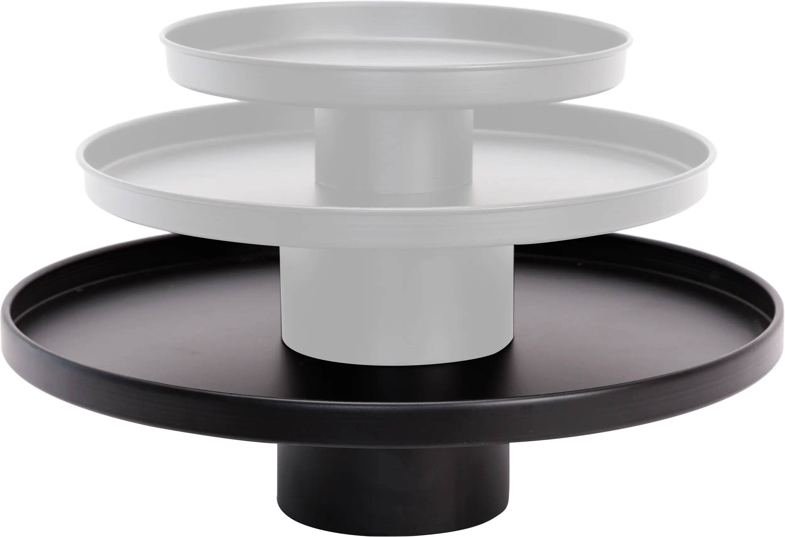 TrendLine Deko Eisen Tablett Ø 38 x 10 cm schwarz