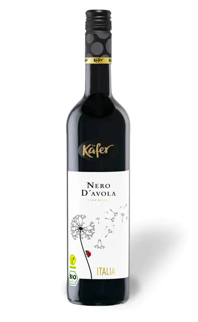 Käfer Rotwein Nero d`Avola trocken Italien 1 x 0,75 L bio/vegan