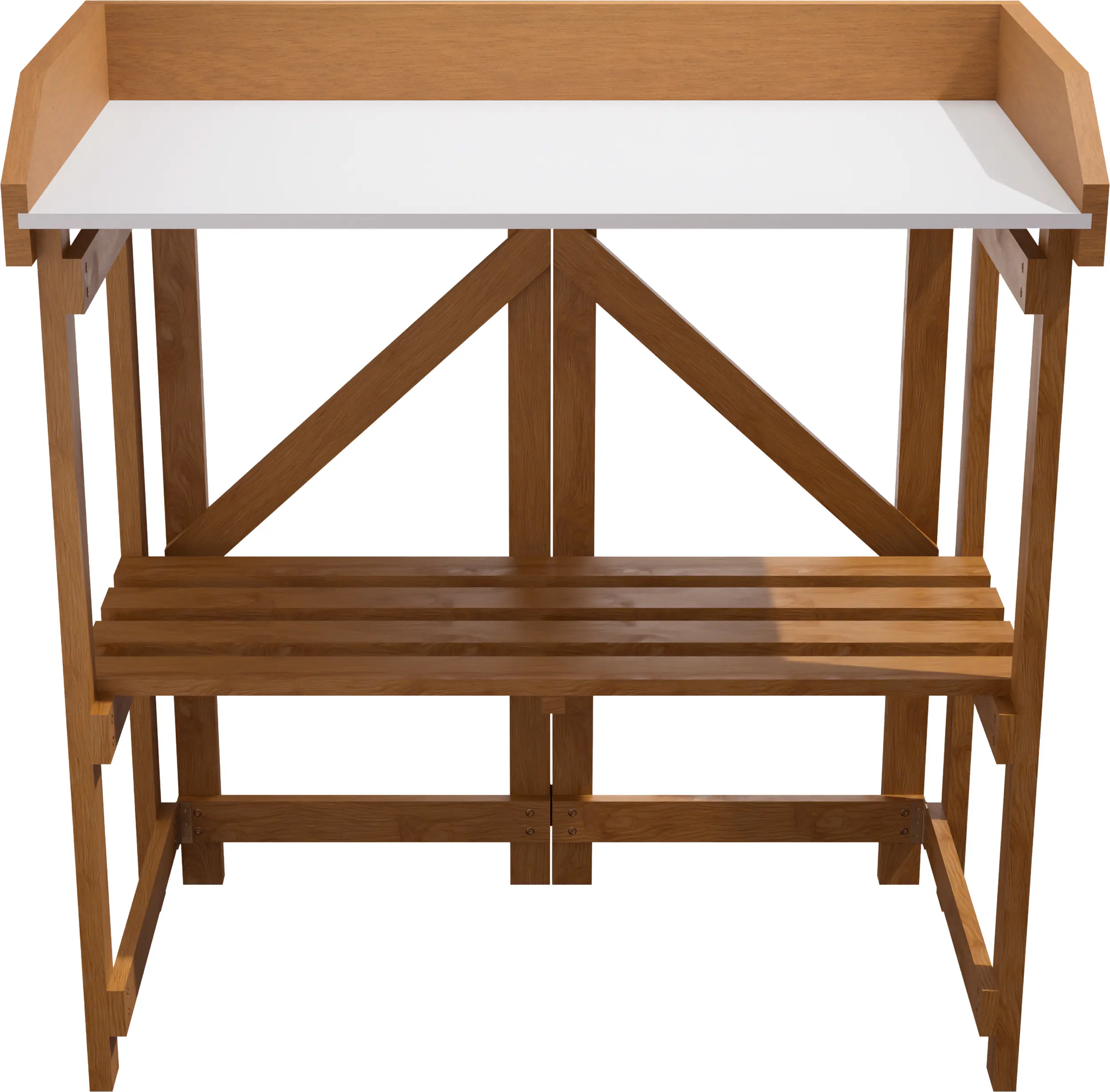 Primaster Pflanztisch mit Ablage Cala Holz 85 x 44 cm