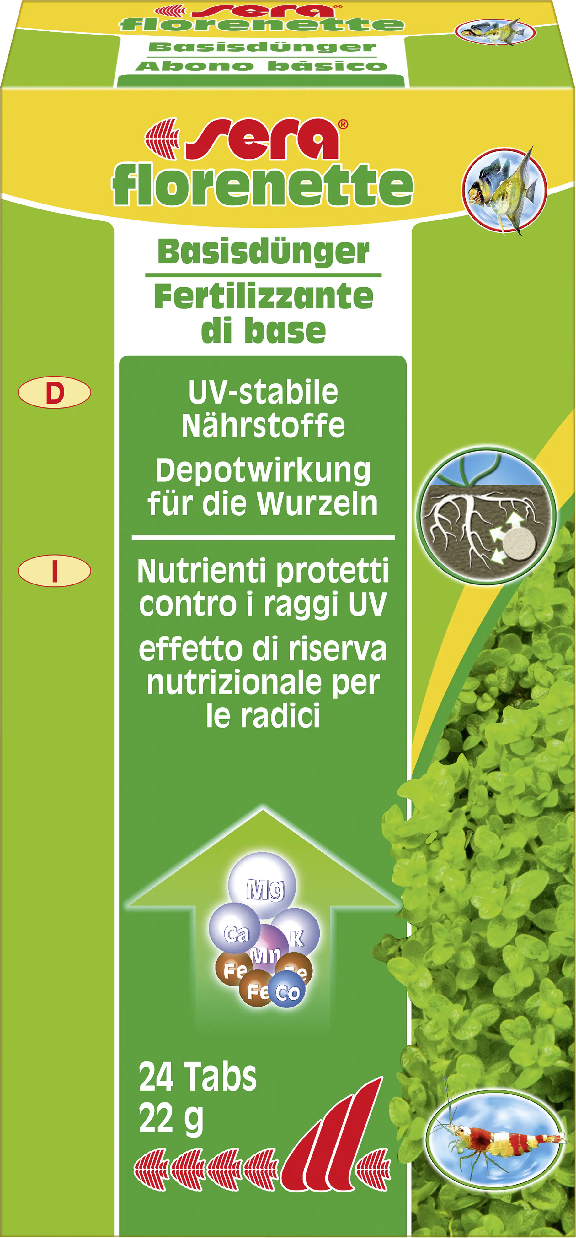Sera Dünger für Aquarienpflanzen florenette 24 Tabs