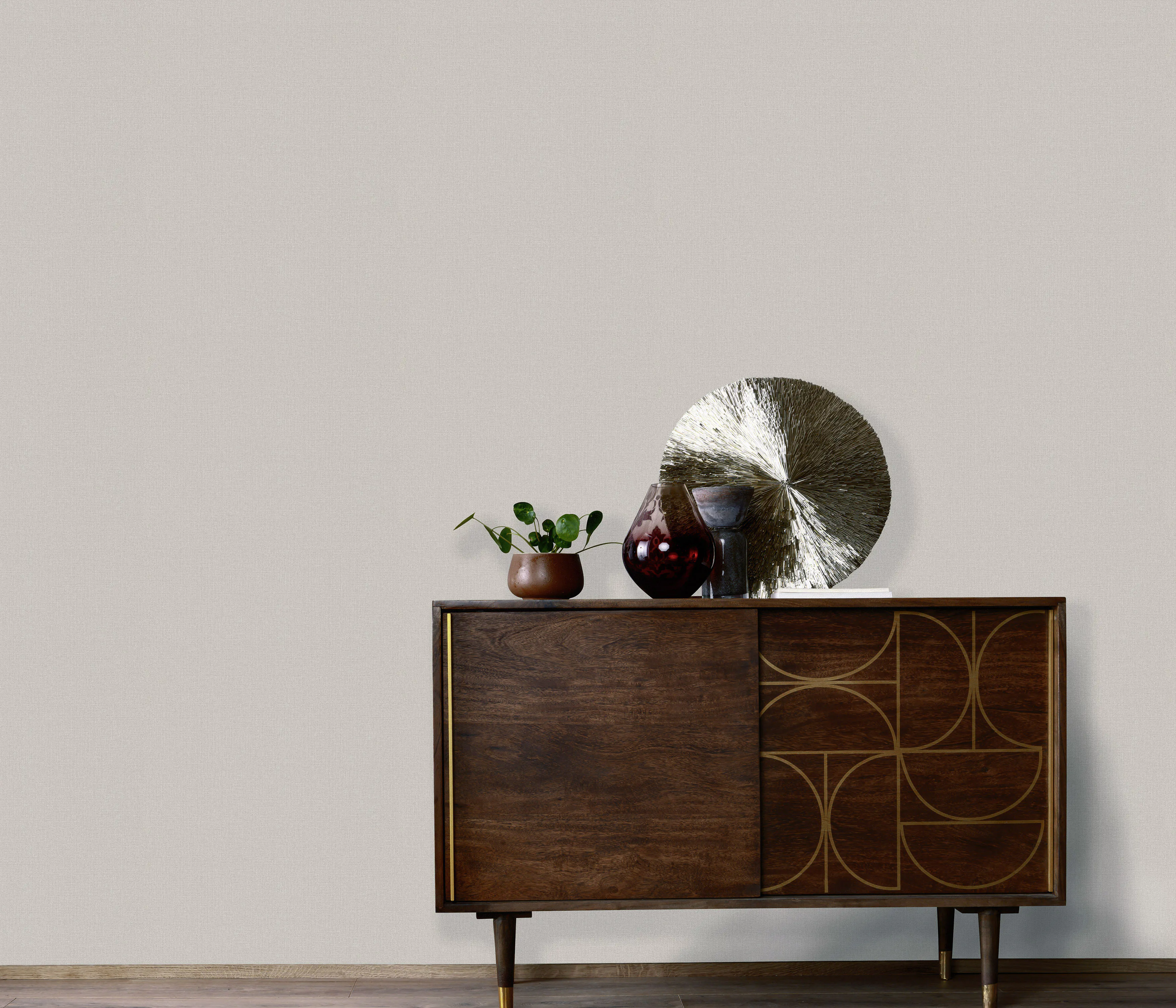 Erismann Vliestapete Uni taupe 10,05 x 0,53 m