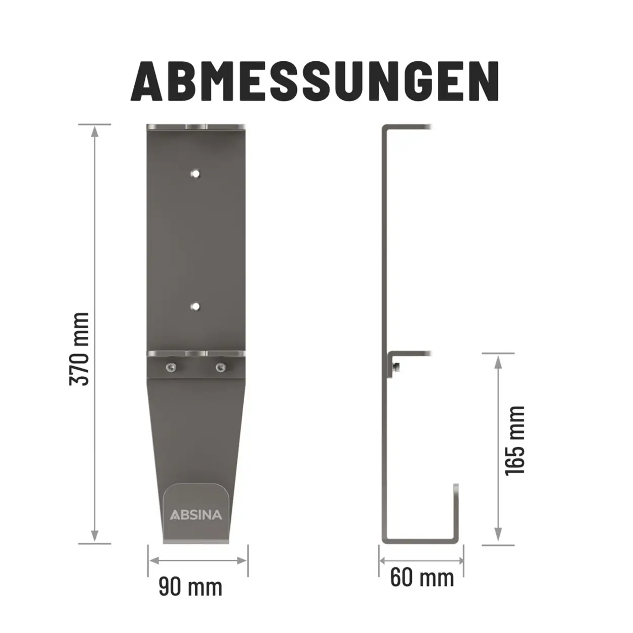 Absina Wandhalterung für mobile Ladestation/Wallbox