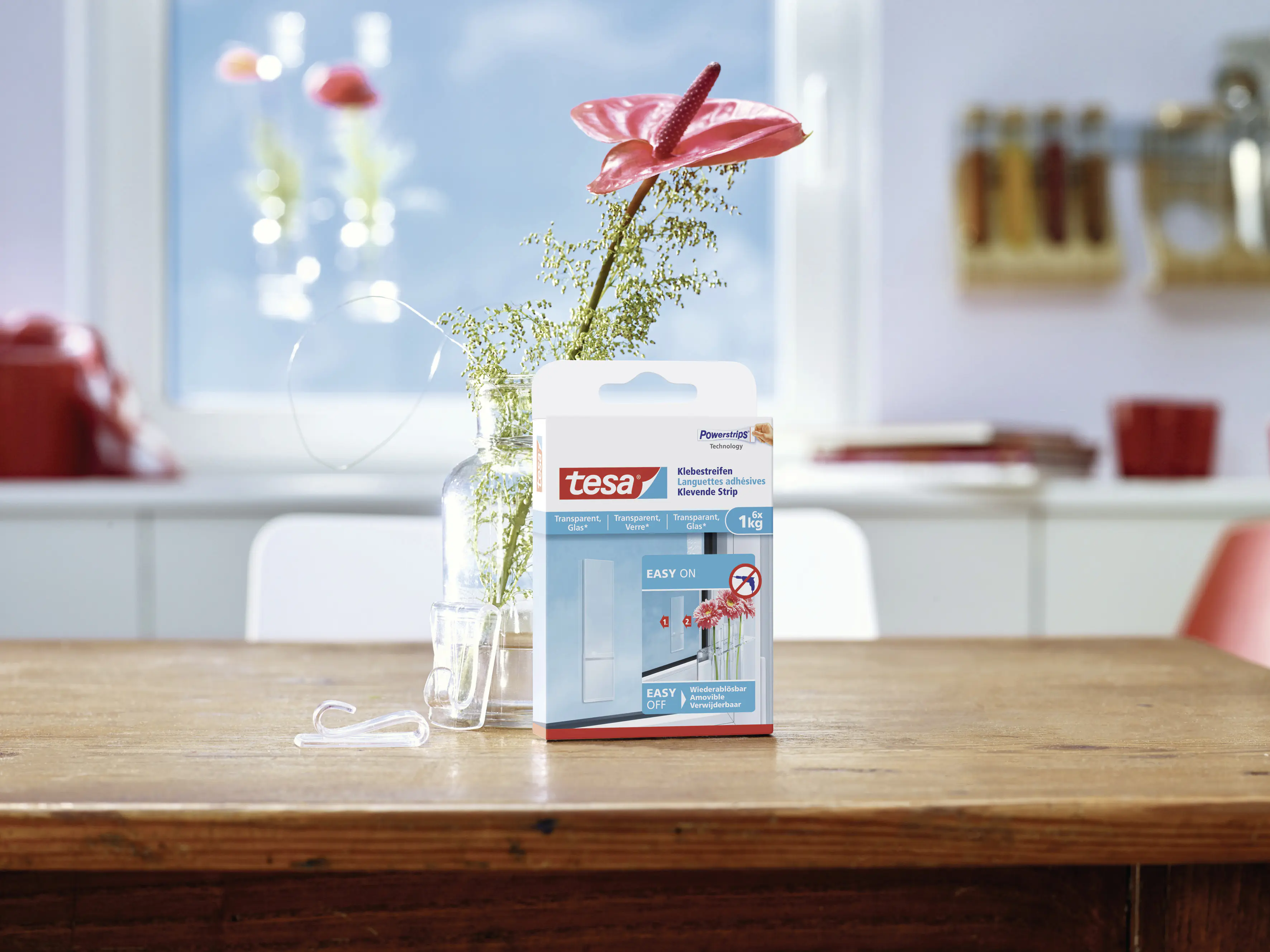 tesa Klebestreifen Traglast 1 kg, 8 Stück