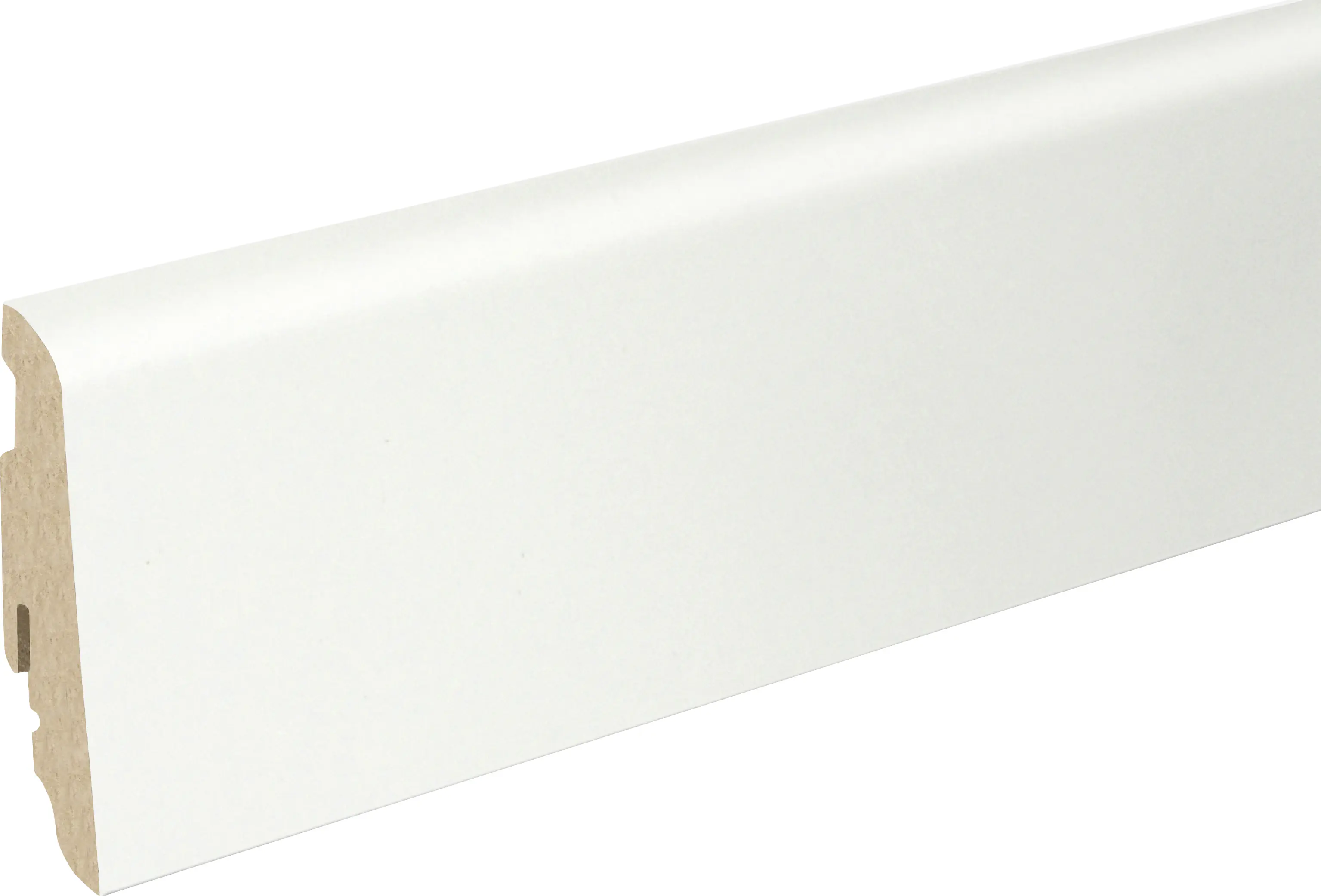 FN Neuhofer Fußleiste 240 cm 58 x 19 mm weiß