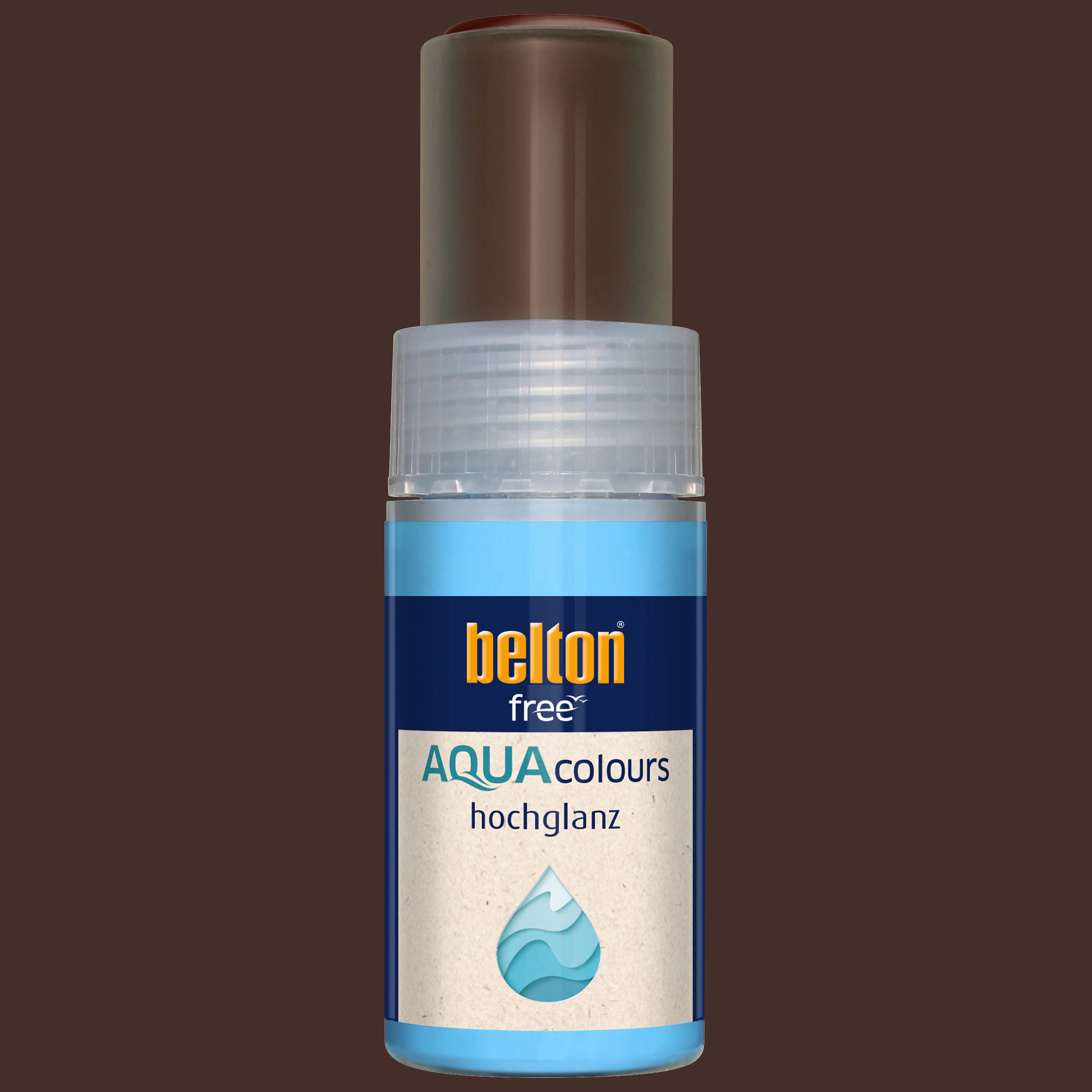 belton free Lackstift AQUAcolours 9 ml schokobraun hochglanz