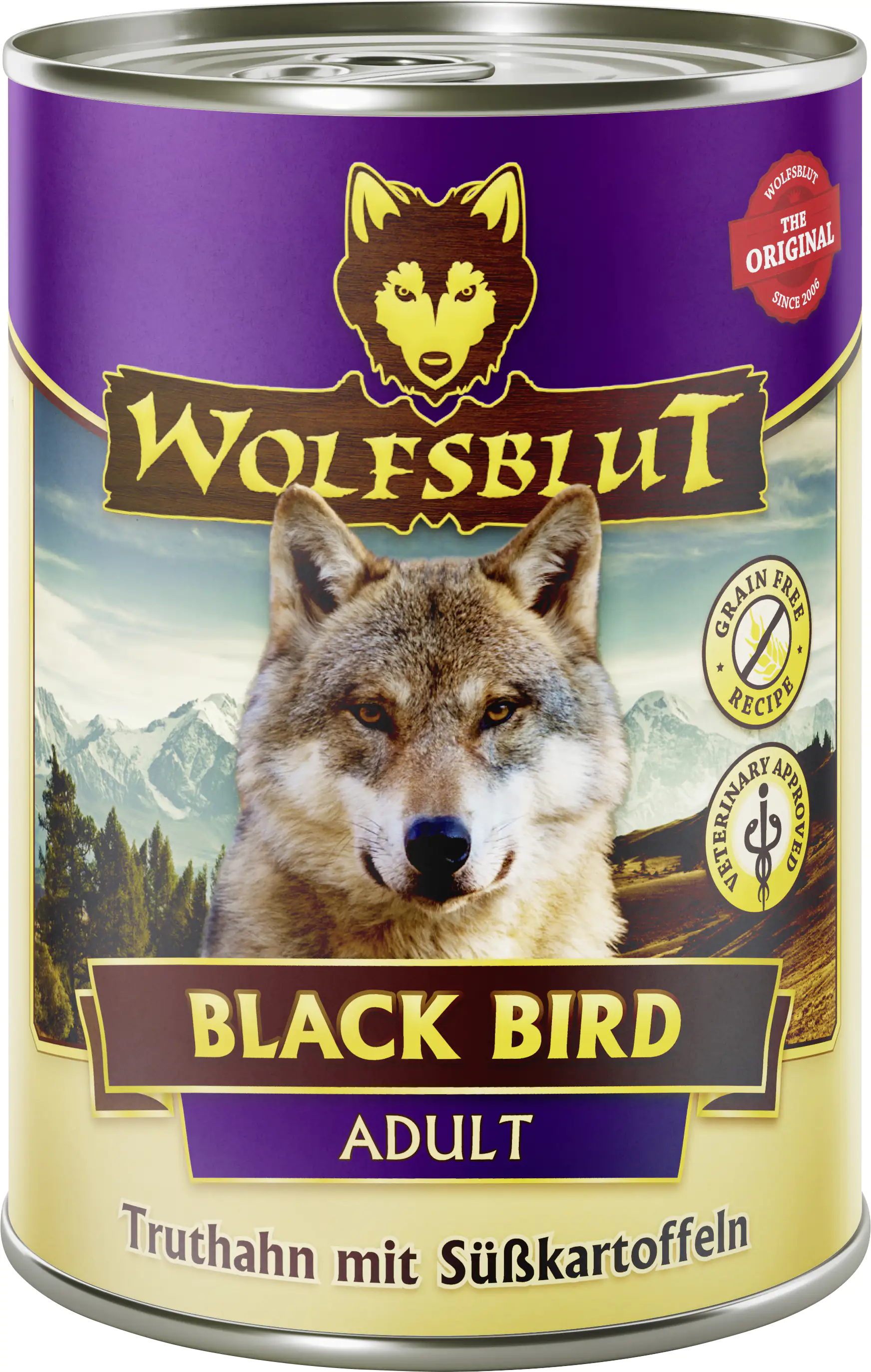 Wolfsblut Black Bird Adult Truthahn mit Süßkartoffel Hundefutter 395 g Wolfsblut Black Bird Adult Truthahn mit Süßkartoffel Hundefutter 395 g