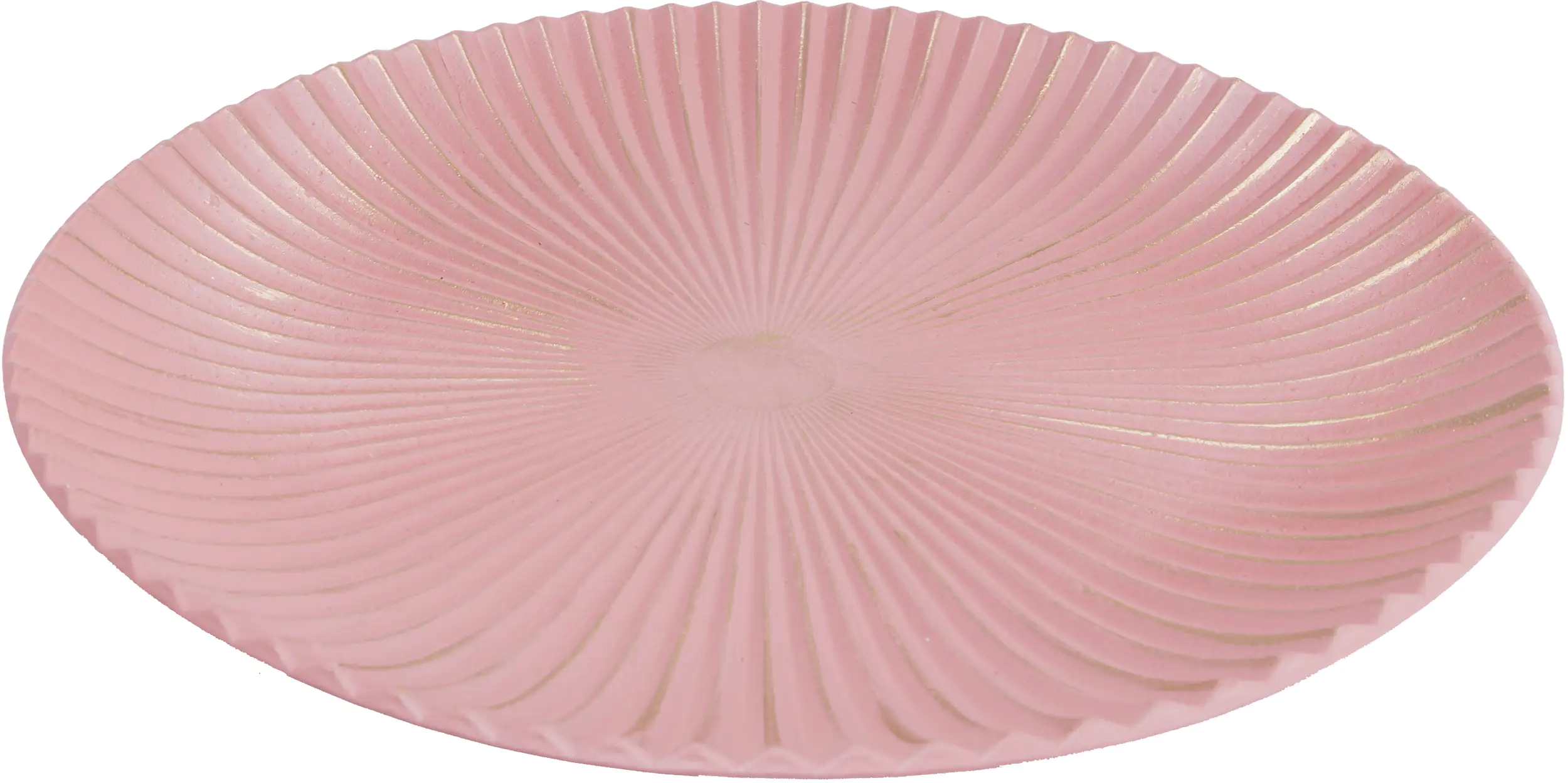 TrendLine Dekoteller Holz Ø 35 cm rosa