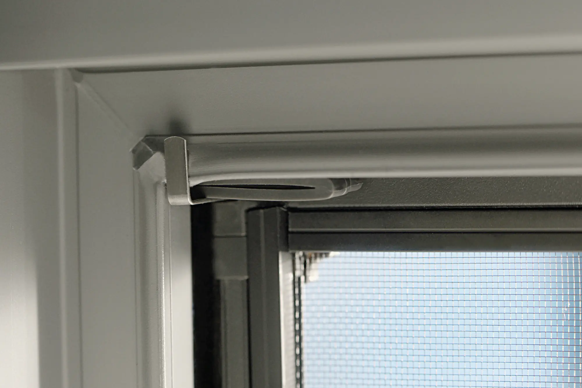 tesa Fliegenschutz-Fenster FALT 80 x 80 - 140 x 140 cm anthrazit/anthrazit