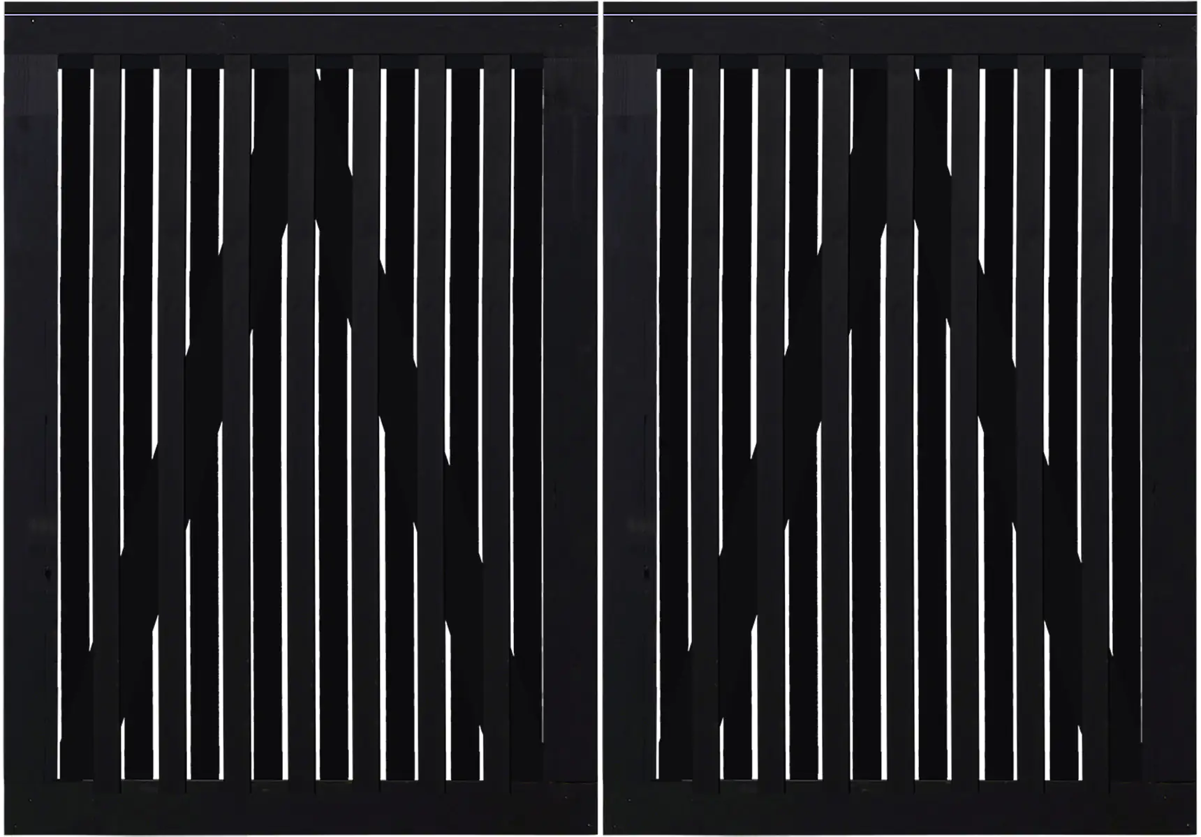 Plus Doppeltor Nagano 200x140 cm RAL 9005 Schwarz