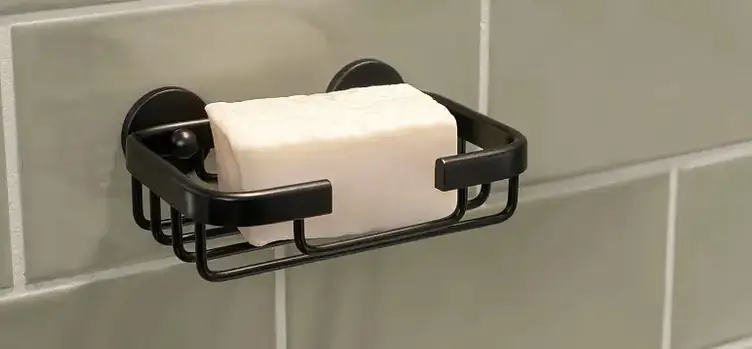 Tesa Seifenschale ALUXX mattschwarz zum Kleben