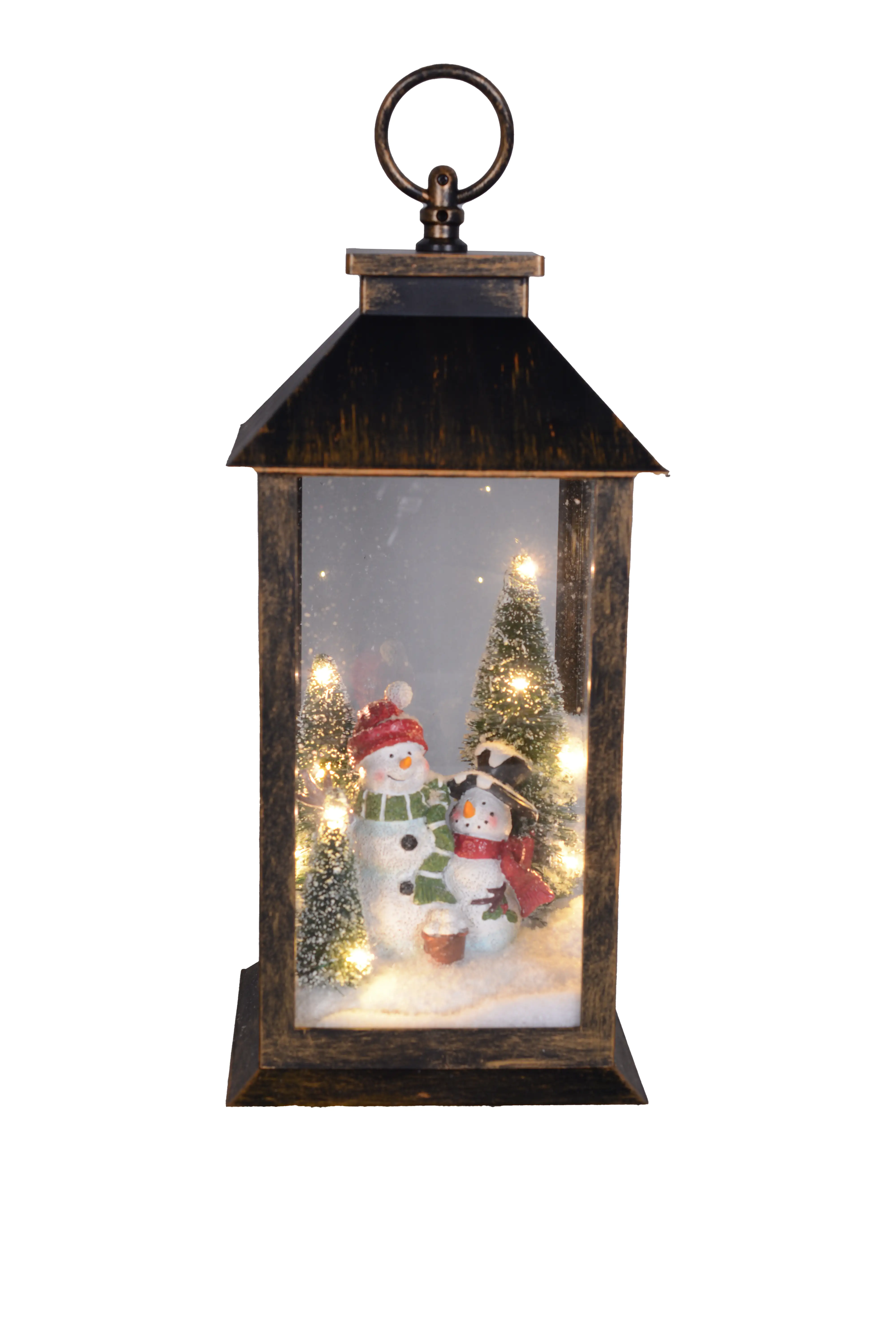 4333692378680 TrendLine LED Laterne Schneemann 34 x 14 cm warmweiß mit Timer