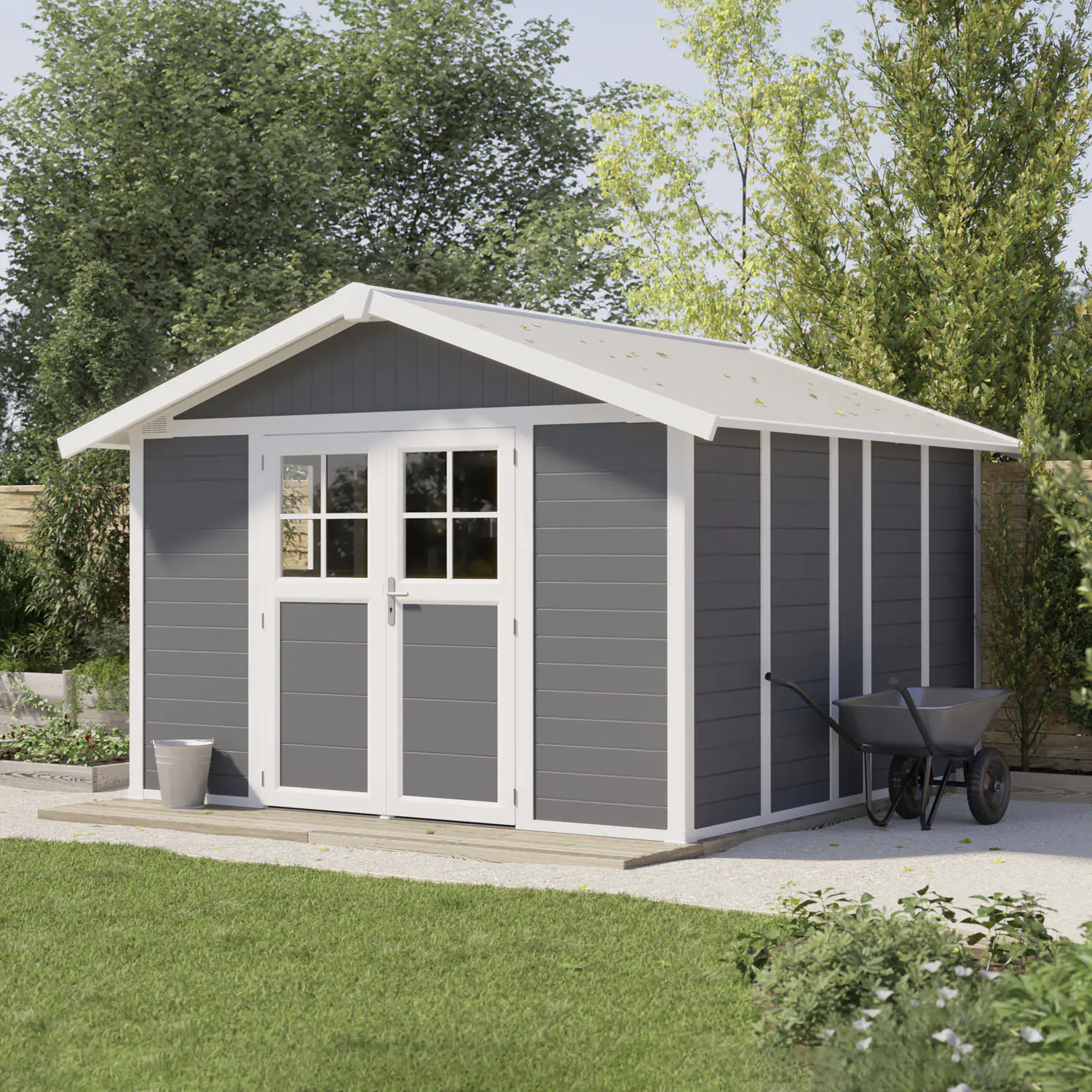 Grosfillex Gartenhaus Deco H 11 370 x 407 cm (inkl. Dachüberstand) Grosfillex Gartenhaus Deco H 11 370 x 407 cm (inkl. Dachüberstand)