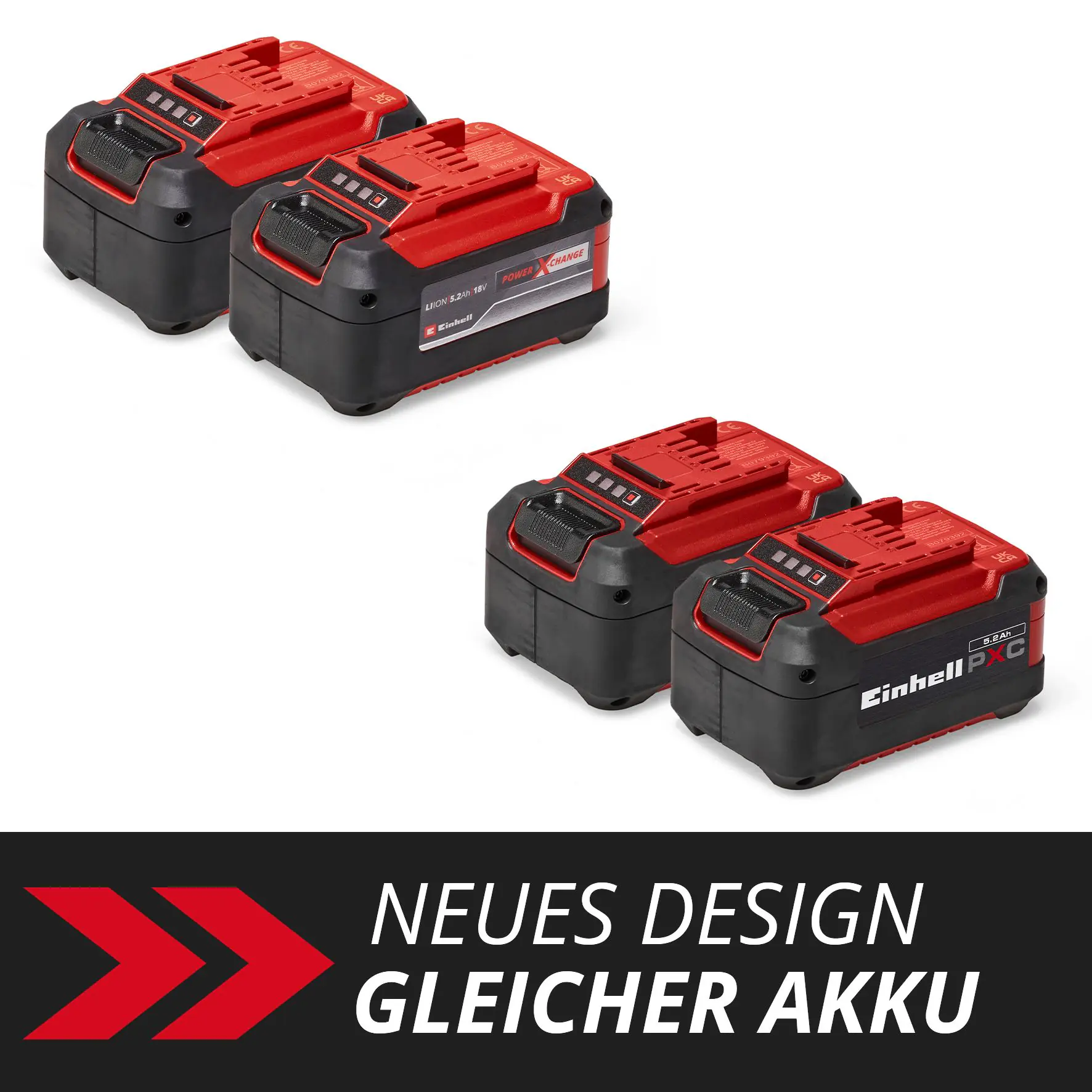Einhell Akkus 18V 5,2 Ah PXC-Twinpack