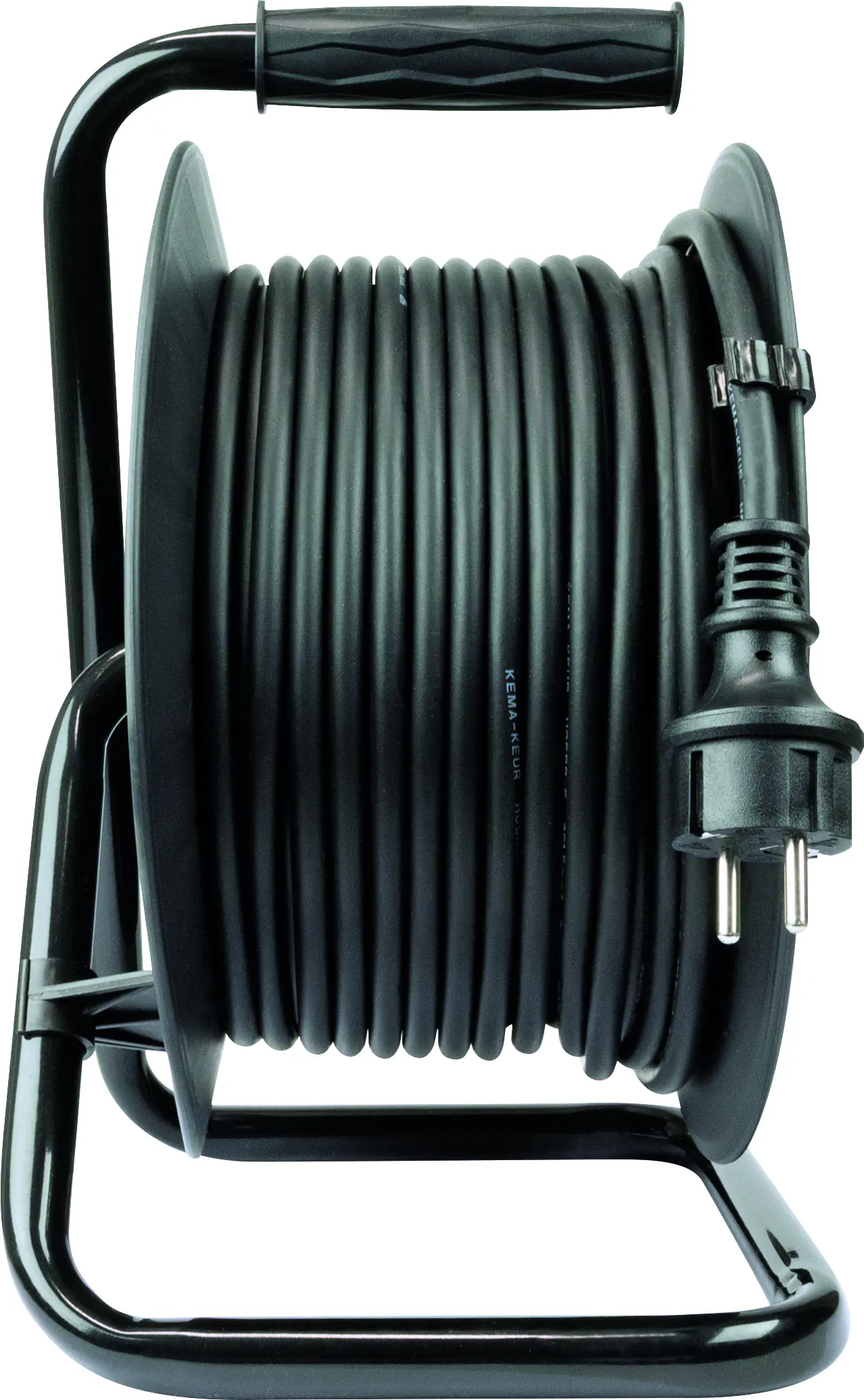 Hardmann Kabeltrommel Außen 40m H05RR-F 3G 1,5mm² schwarz 3x Schutzkontaktstecker