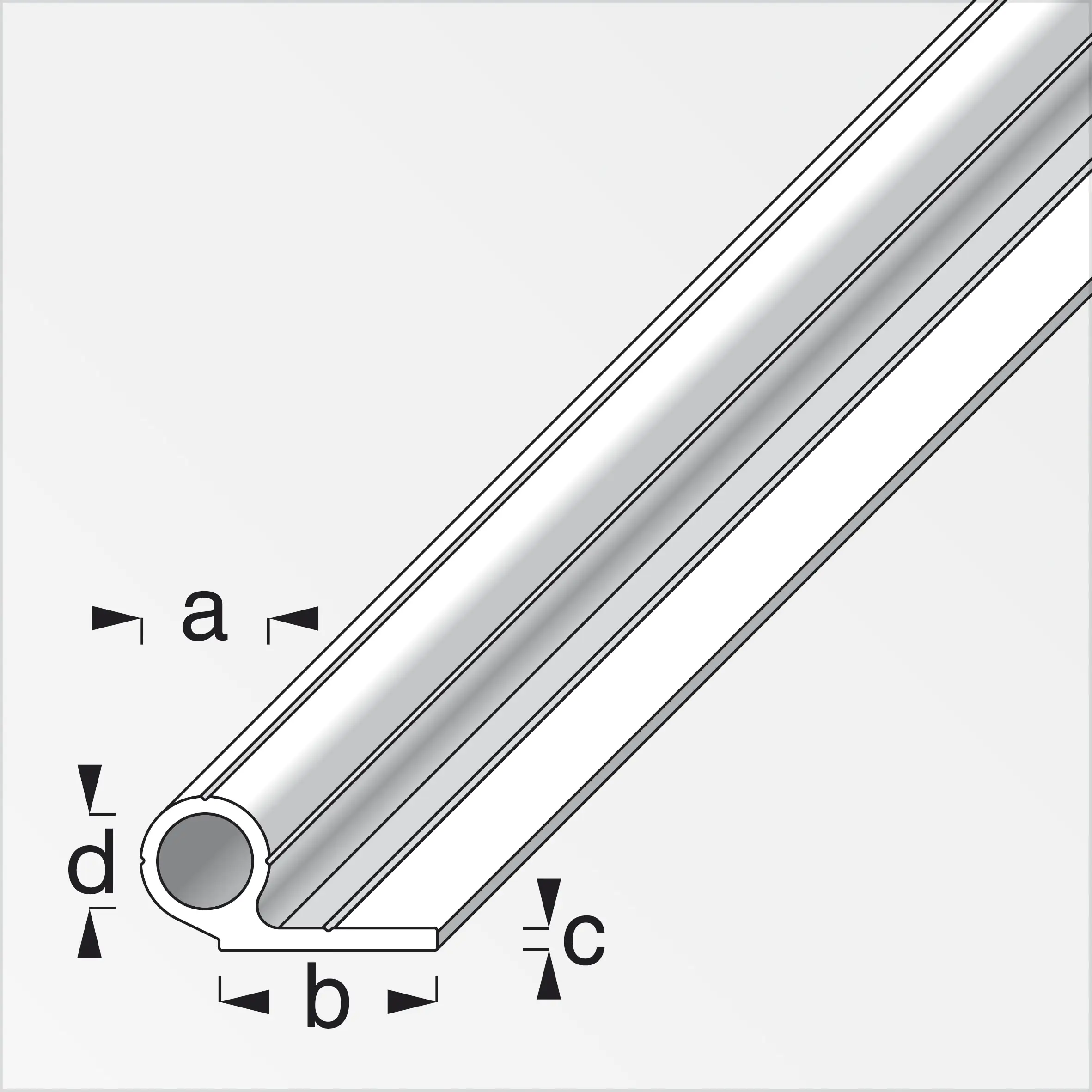alfer Rohr 1 Schenkel kurz Aluminium