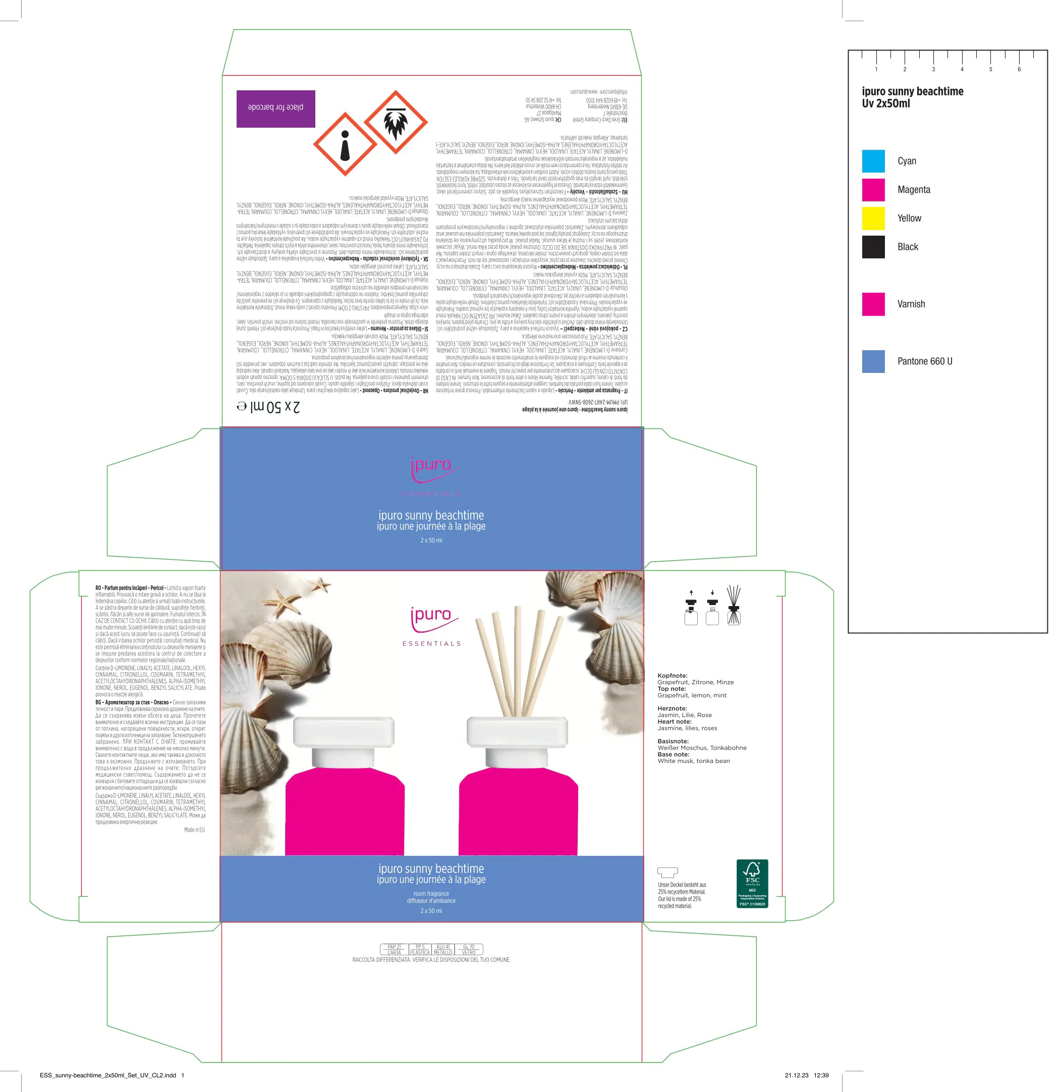 ipuro ESSENTIALS Raumduft Set Sunny Beachtime 2 x 50 ml
